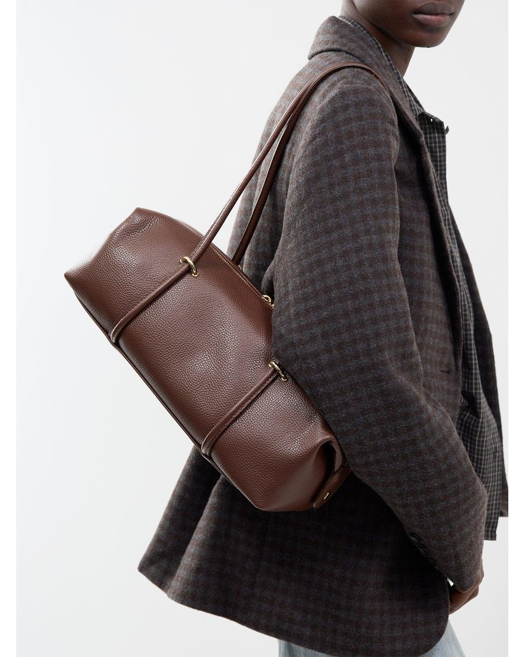 Marlon Brown Peddy Long Handle Shoulder Bag