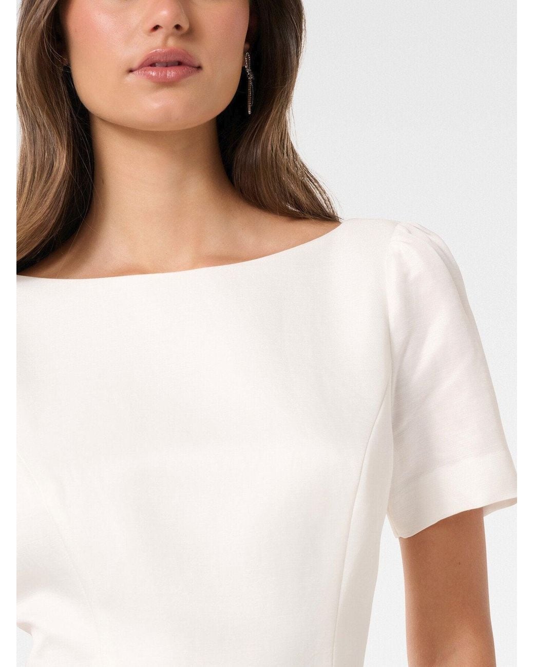 Forever New White Women's Simone Bow Back Mini Dress