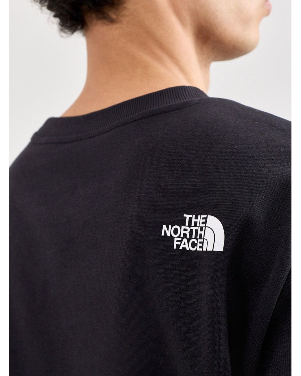 The North Face Black Simple Dome Crew Neck Sweatshirt for men