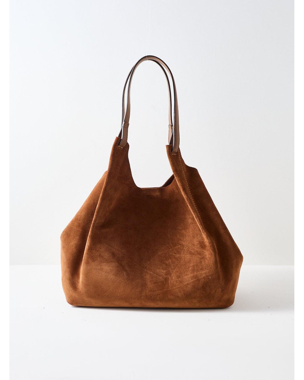 Gianni Chiarini Brown Dua Large Suede Tote Bag
