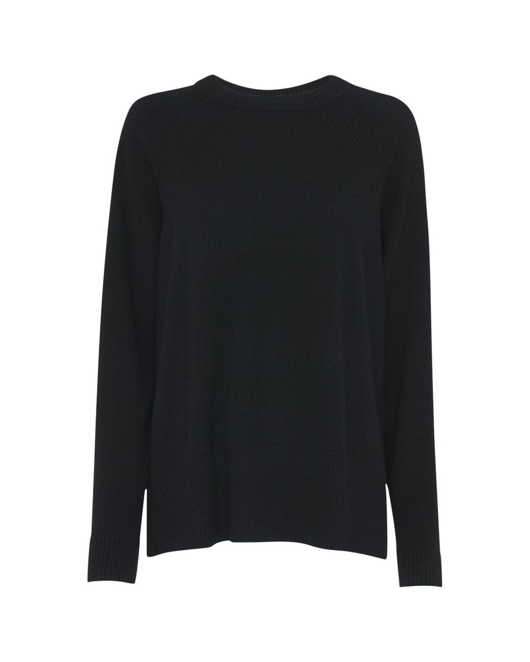 Whistles Black Women's Ultimate Cashmere Crew Neck