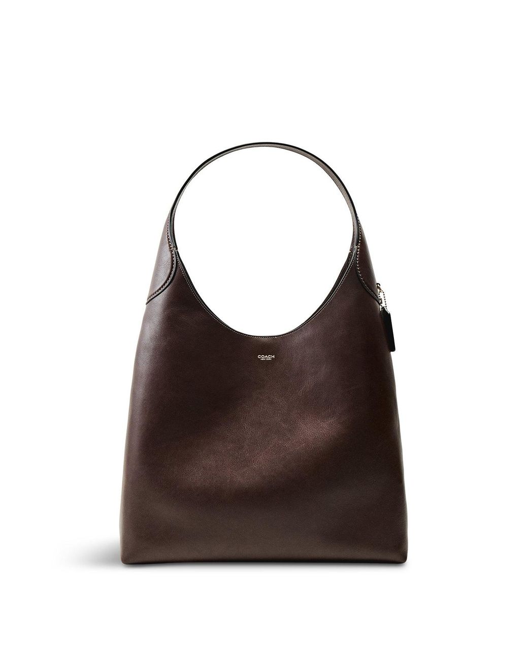COACH Brown Brooklyn 39 Shoulder Bag Maple
