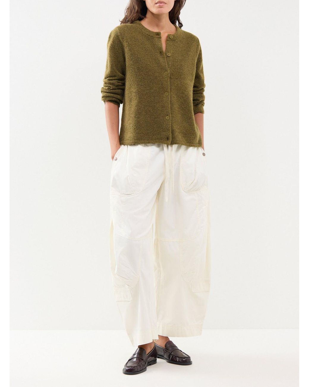 SELECTED Green Lulu Knit Cardigan
