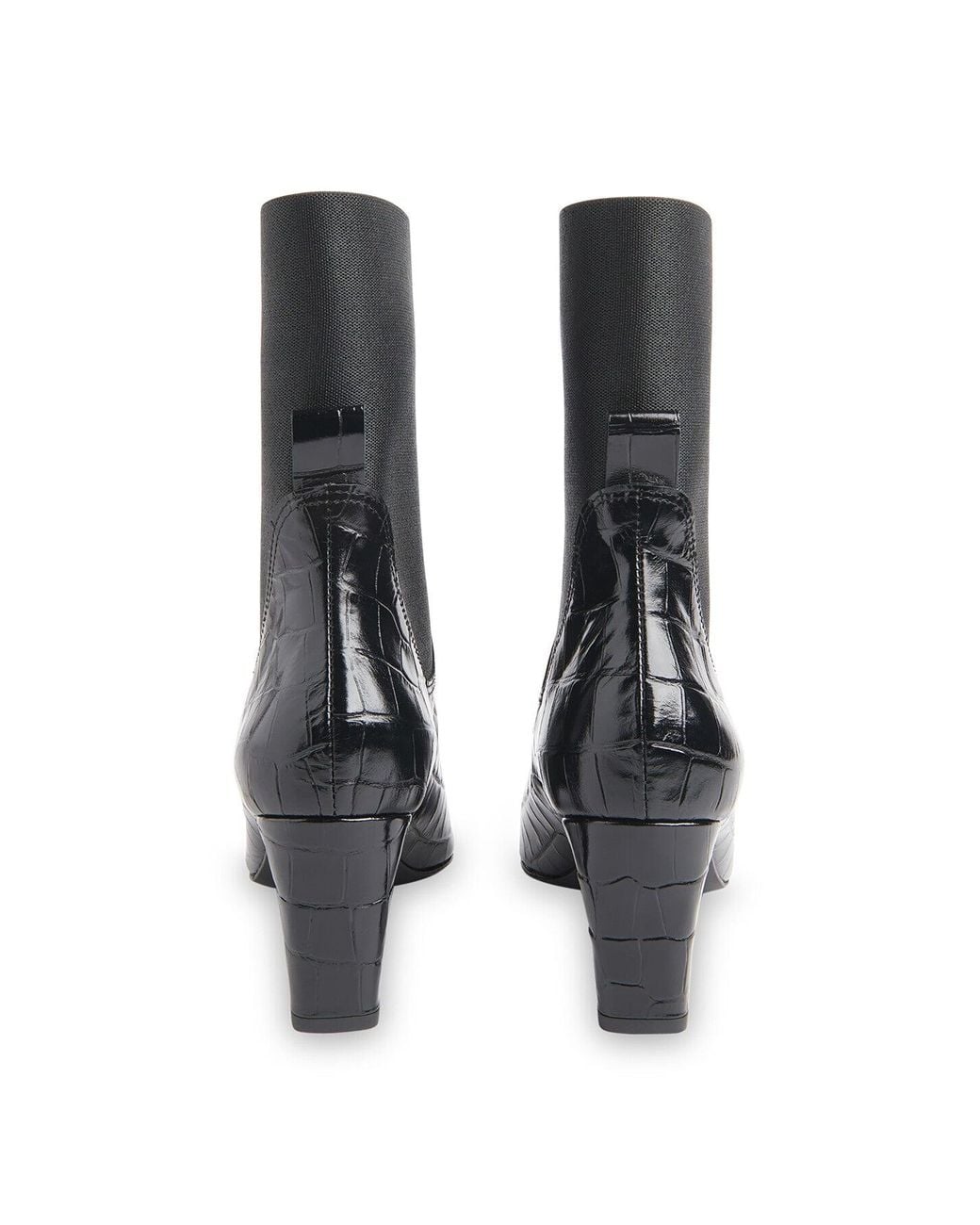 Whistles Black Women's Darla Croc Heeled Boot