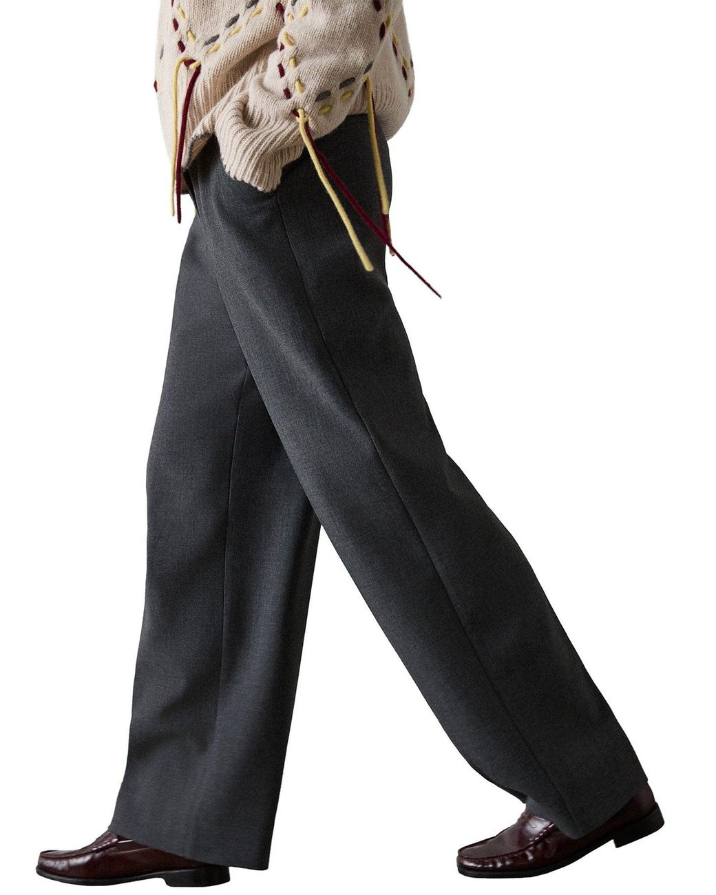 Whistles Black High Rise Straight Trouser