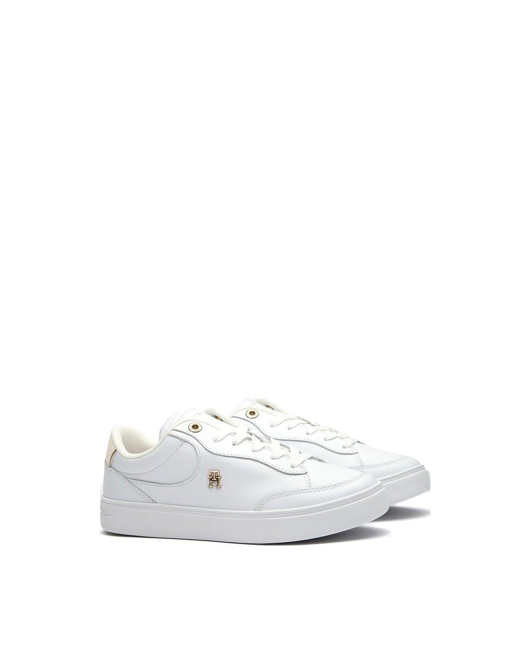 Tommy Hilfiger White Essential Chic Court Trainers for men