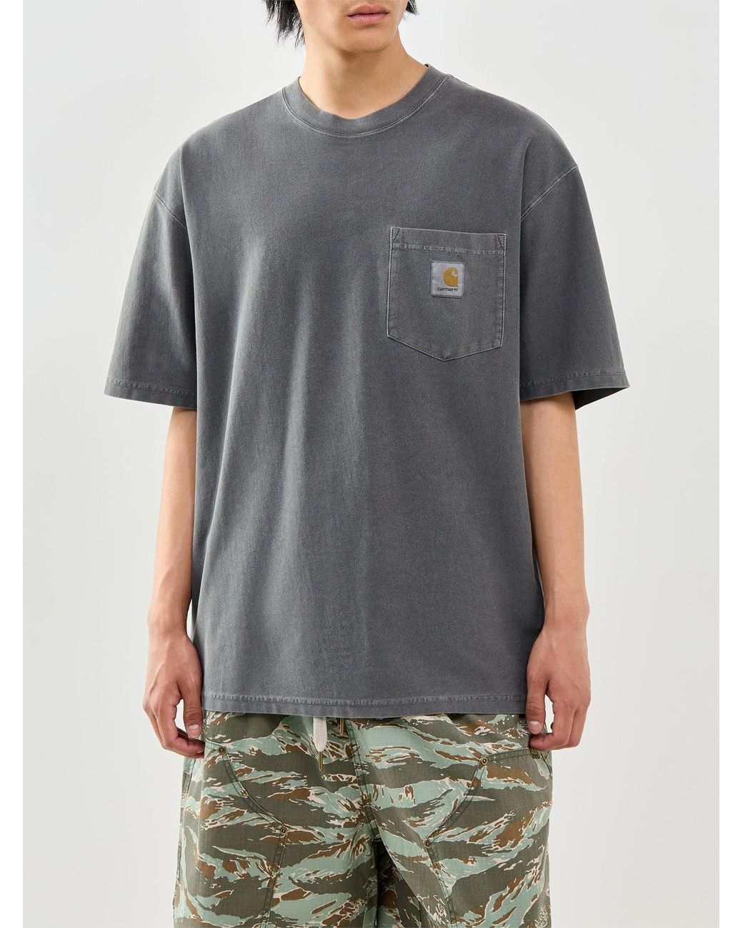 Carhartt Gray Loose Pocket T-Shirt for men