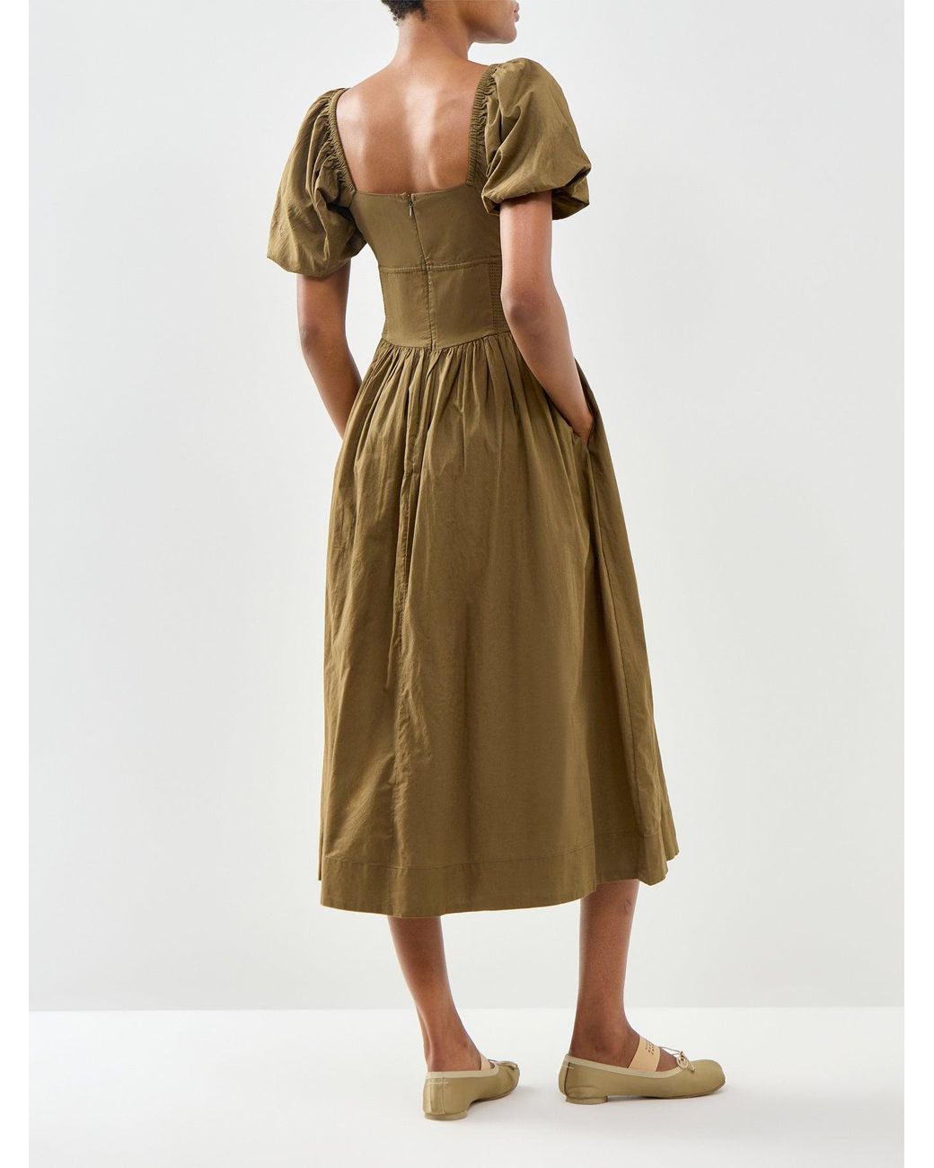Nobody's Child Green Mara Midi Dress