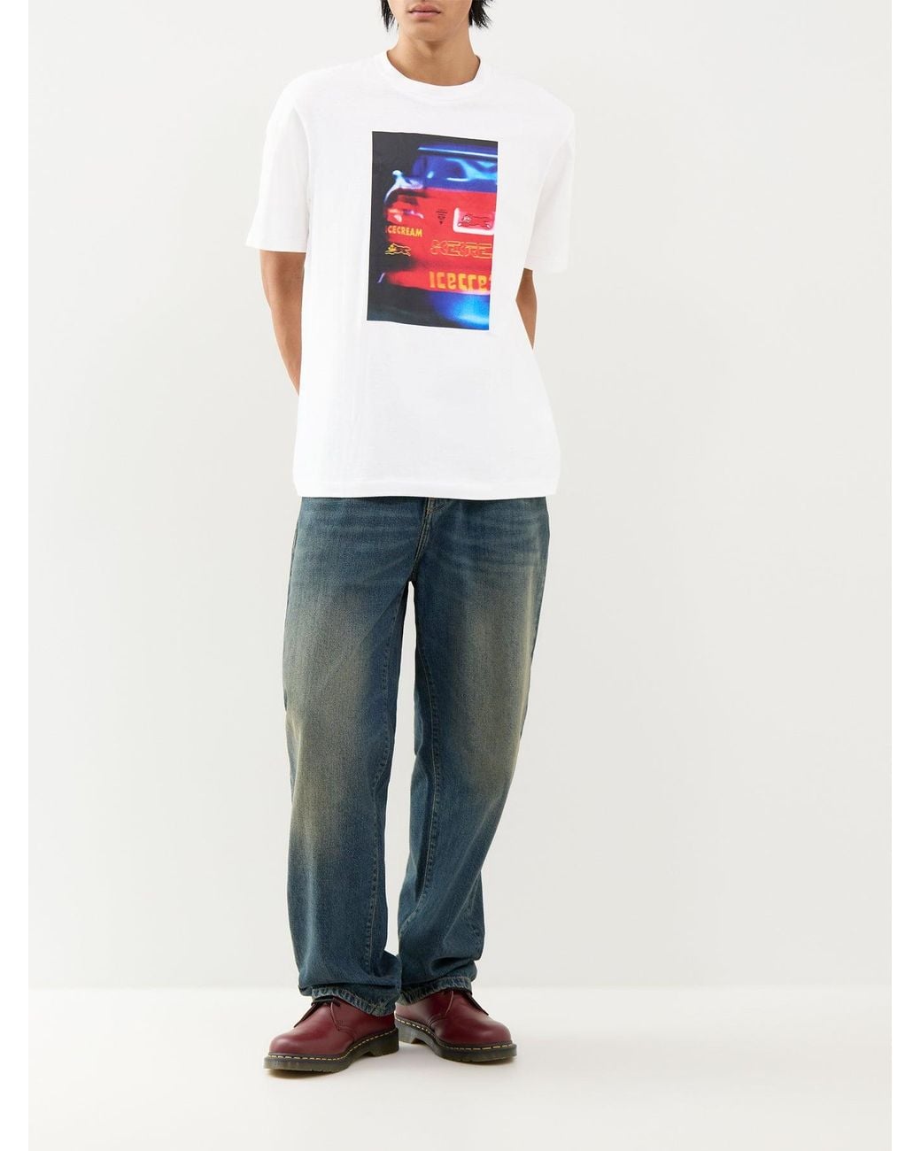 ICECREAM White Drift T-Shirt for men