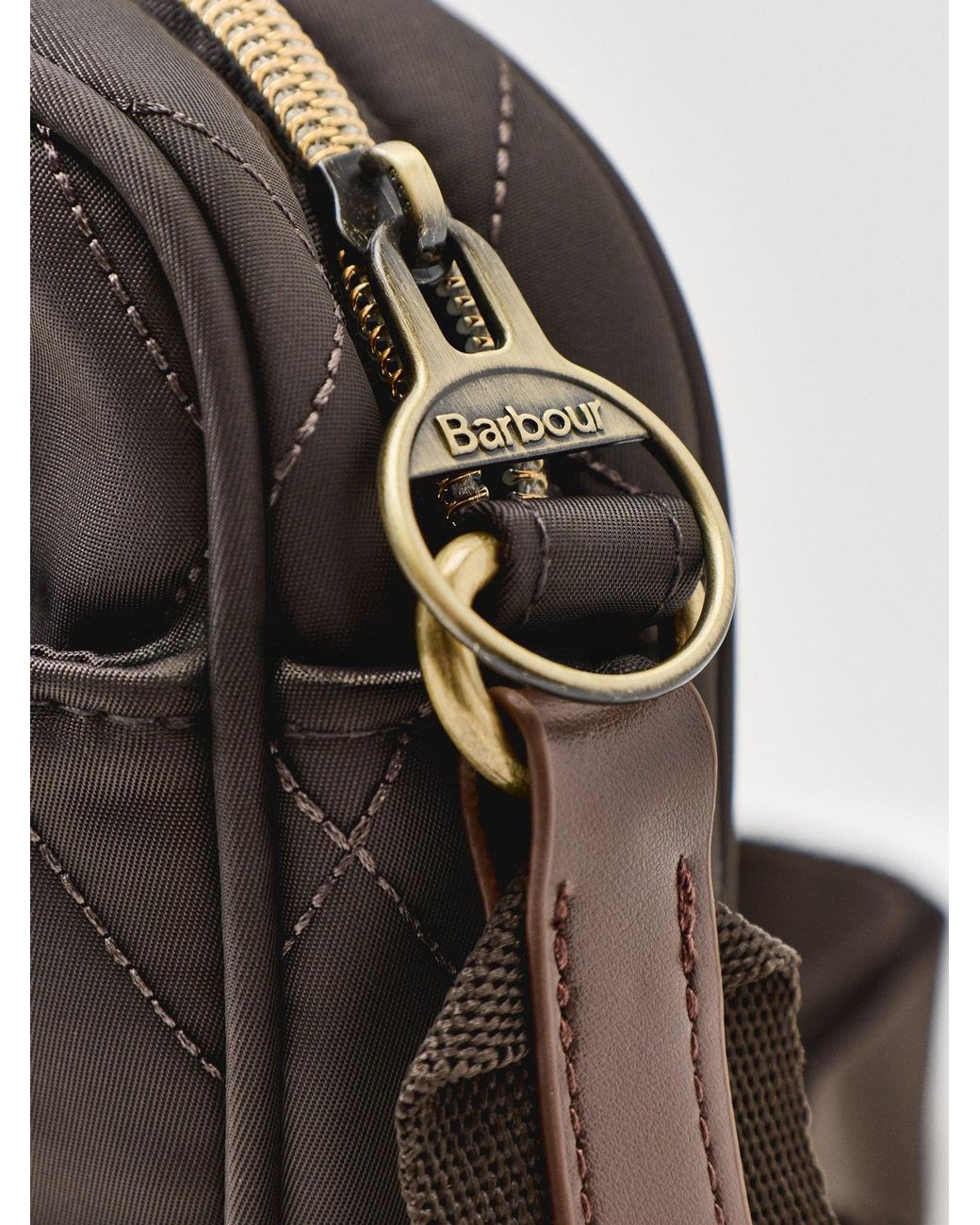 Barbour Black Quilted Crossbody Bag