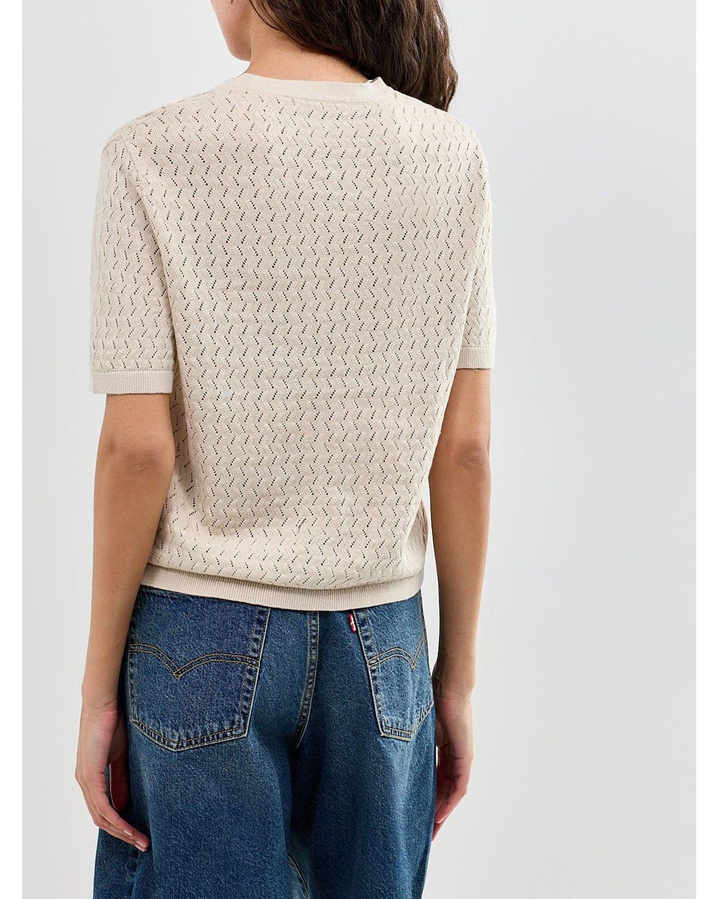 SELECTED White Slfmattis 2/4 Blend Cardigan Noos