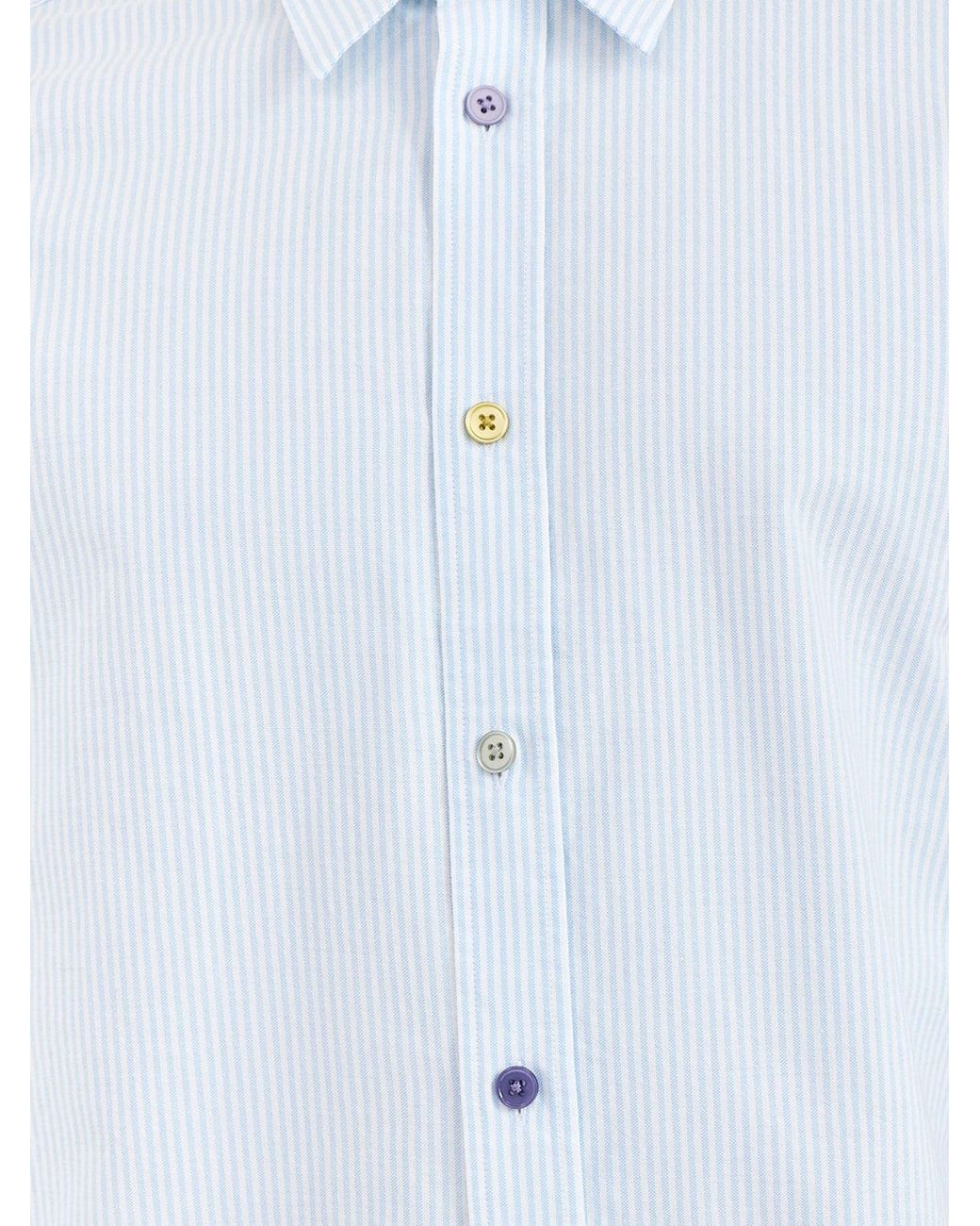 Paul Smith Blue Oxford Stripe Shirt for men