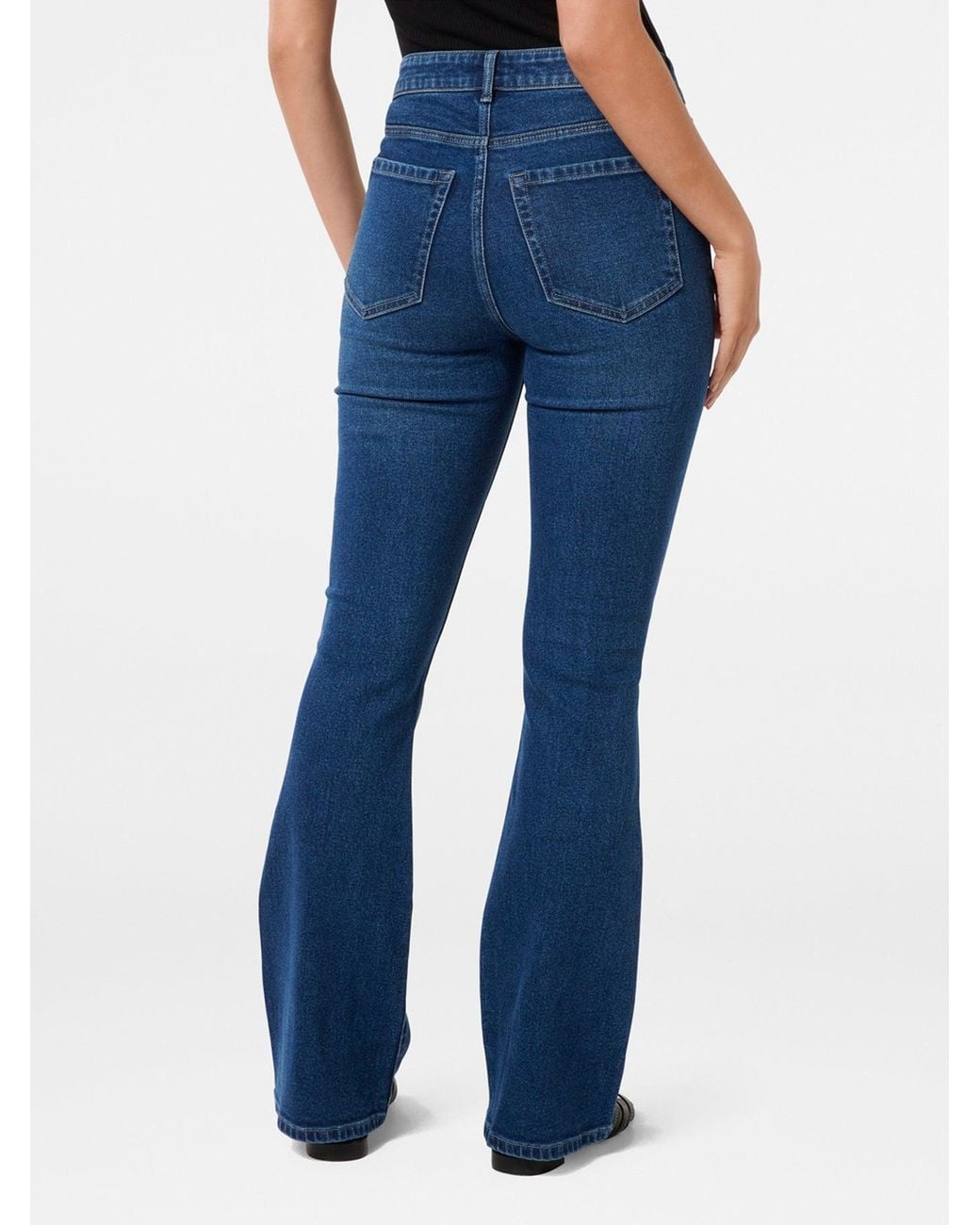 Forever New Blue Phoebe Skinny Flared Jeans