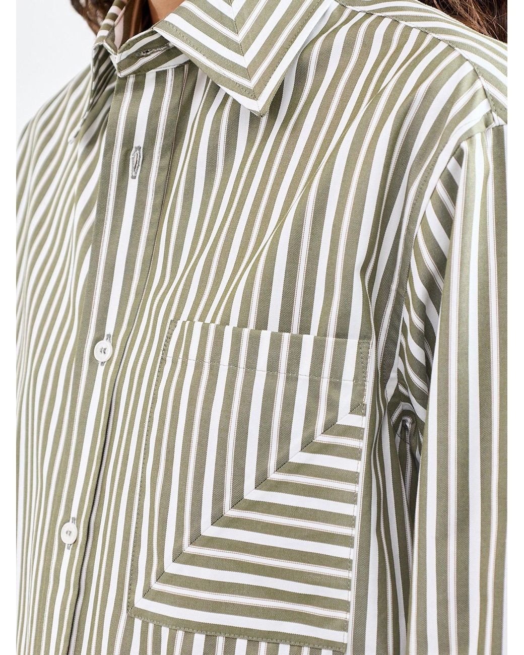 Victoria Beckham White Pocket Detail Shirt Marsh