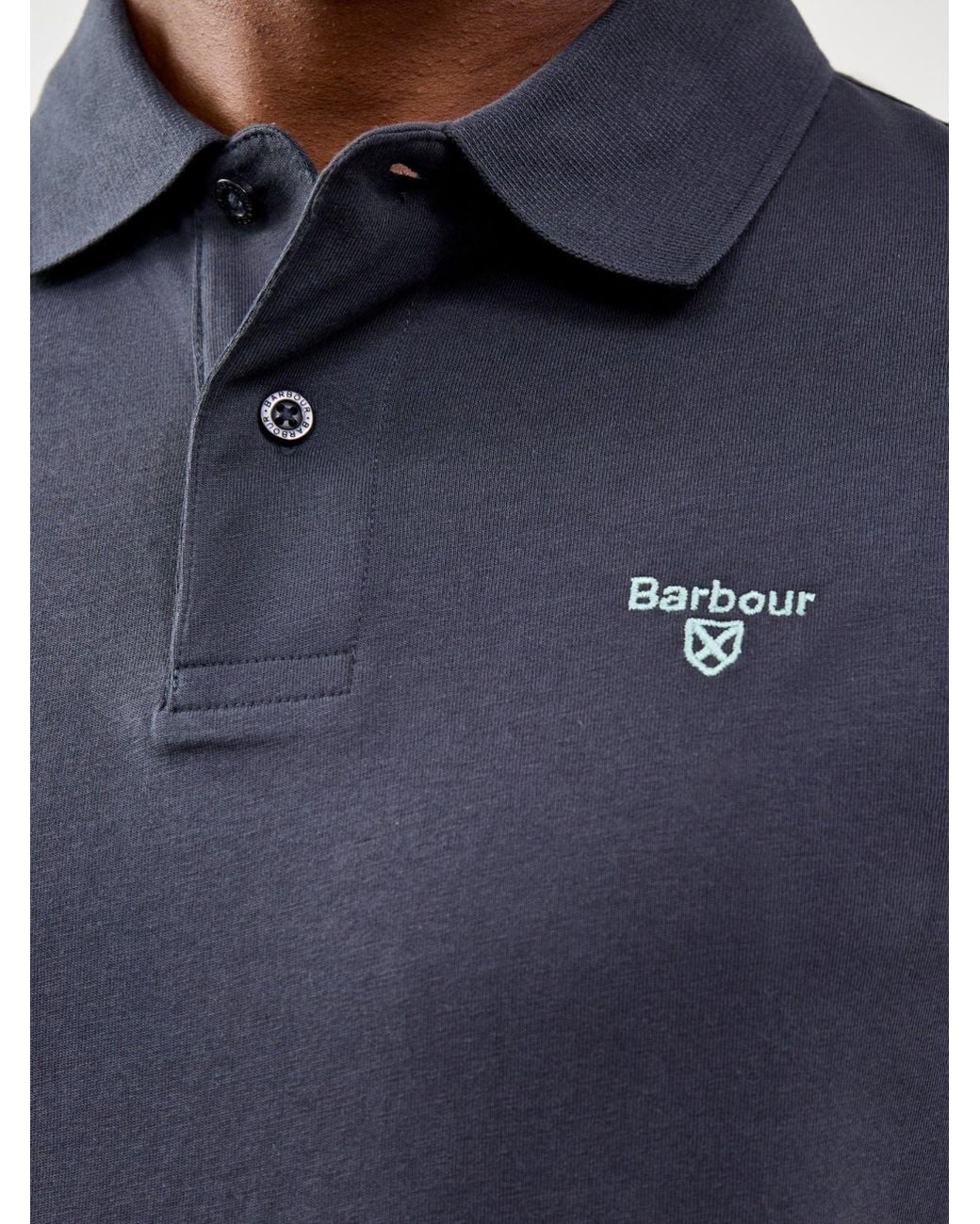 Barbour Blue Austwick Tailored Polo Shirt for men