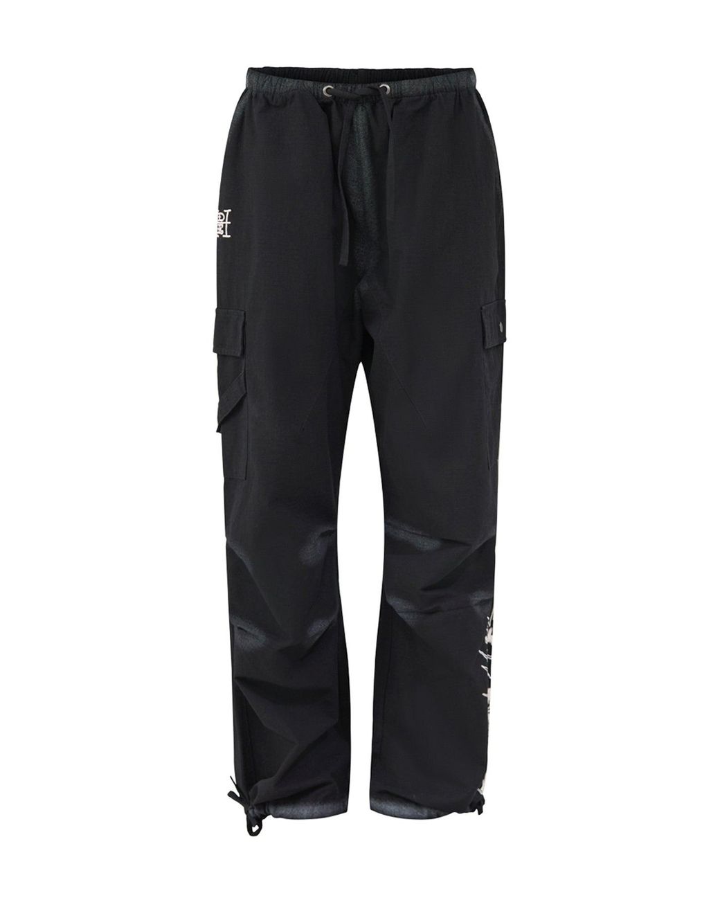 Ed Hardy Black Exploding Skull Cargo Trousers