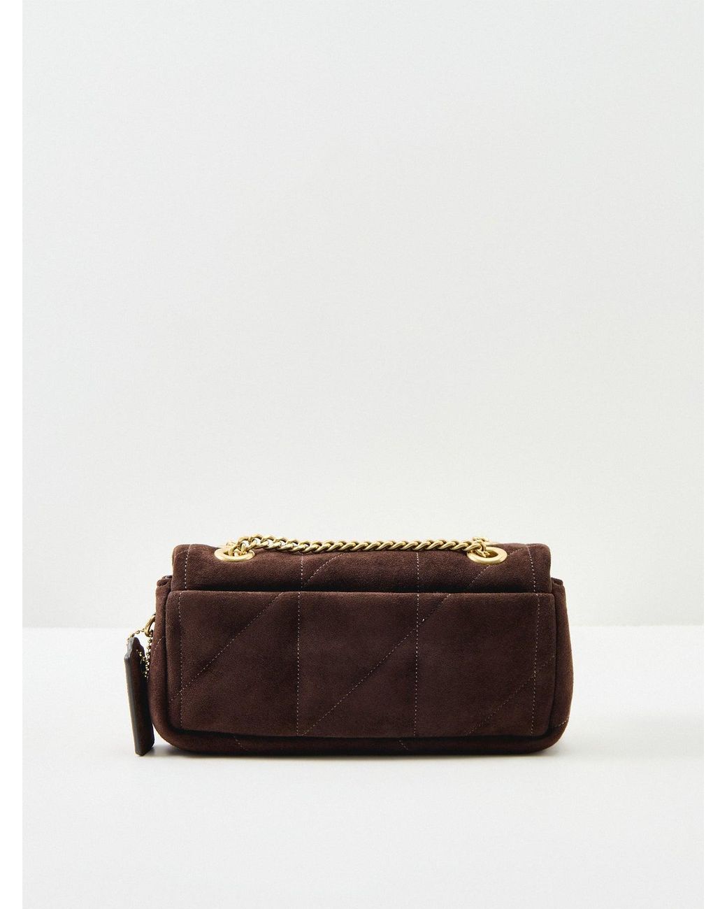 COACH White Quilted Suede Tabby Shoulder Bag 20