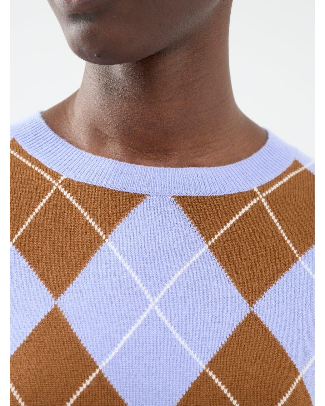 Chinti & Parker Blue Diamond Wool & Cashmere Blend Jumper
