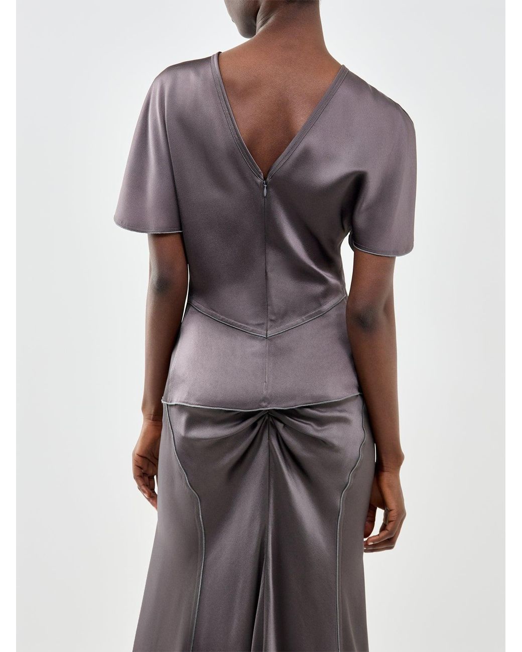 Victoria Beckham Purple Bela Top