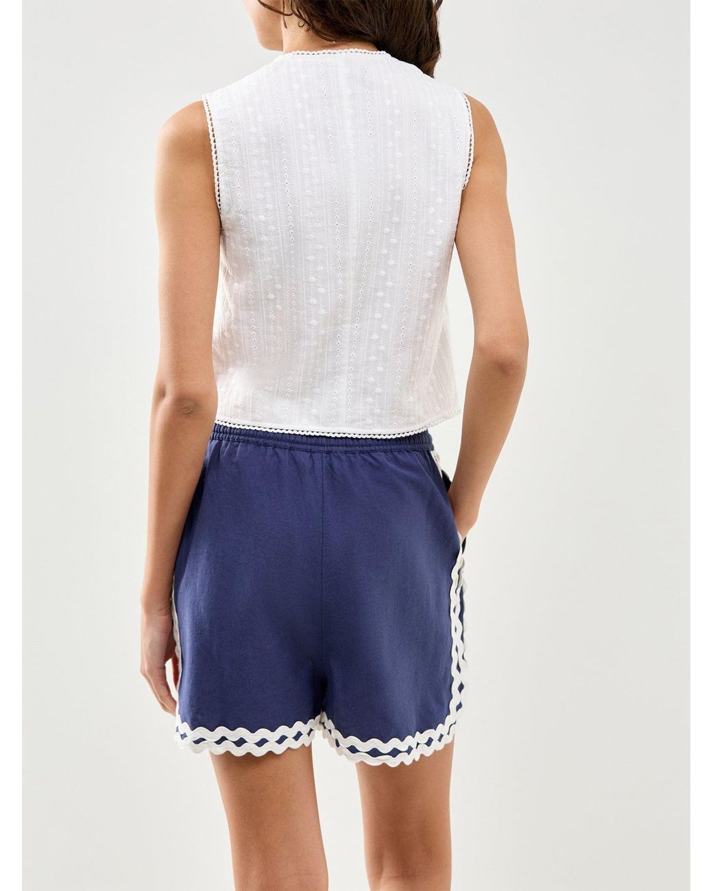 Nobody's Child White Eliza Waistcoat Top