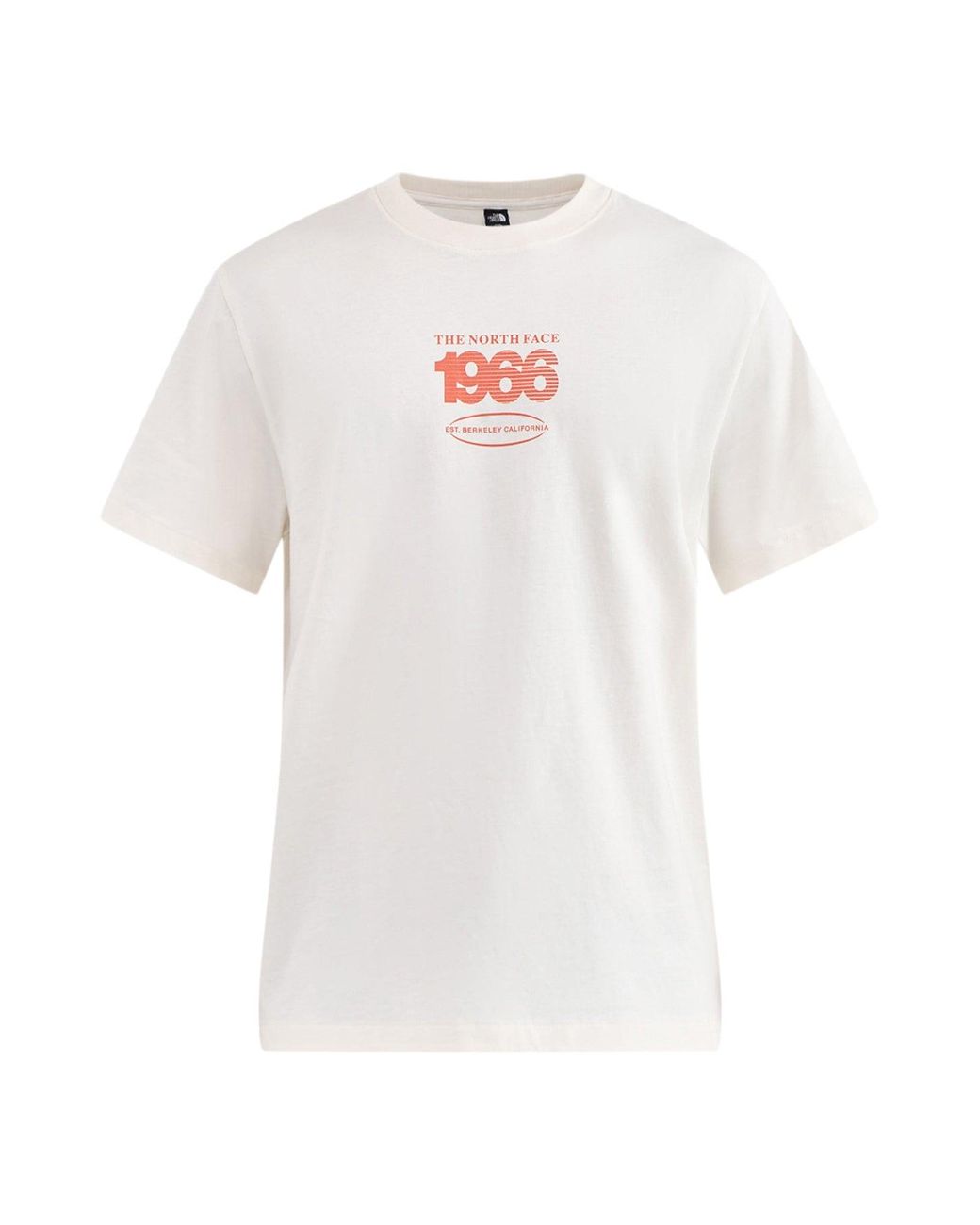The North Face White Track Graphic T-Shirt Cream for men
