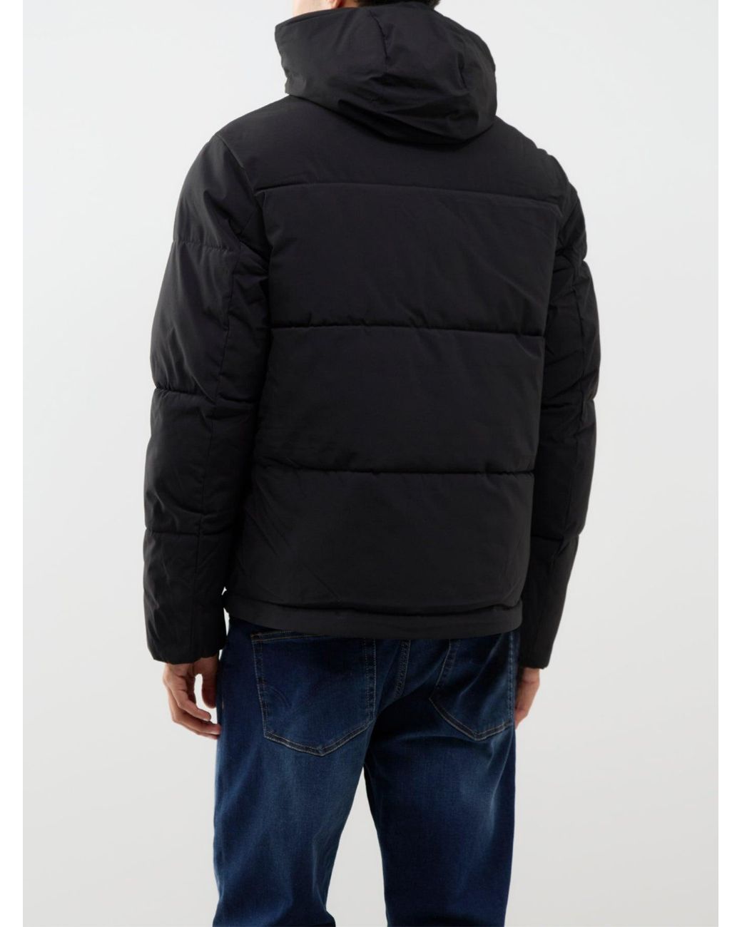 Jack & Jones Black Galaxy Puffer Jacket for men
