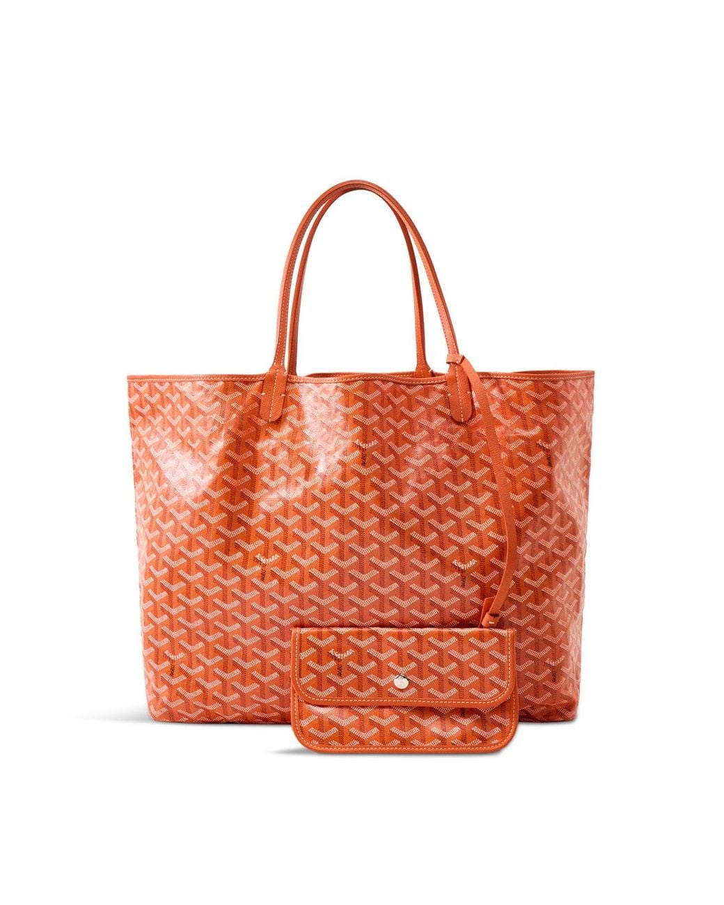 Le Prix Orange Saint Louis Mm Goyardine Canvas Tote Bag –