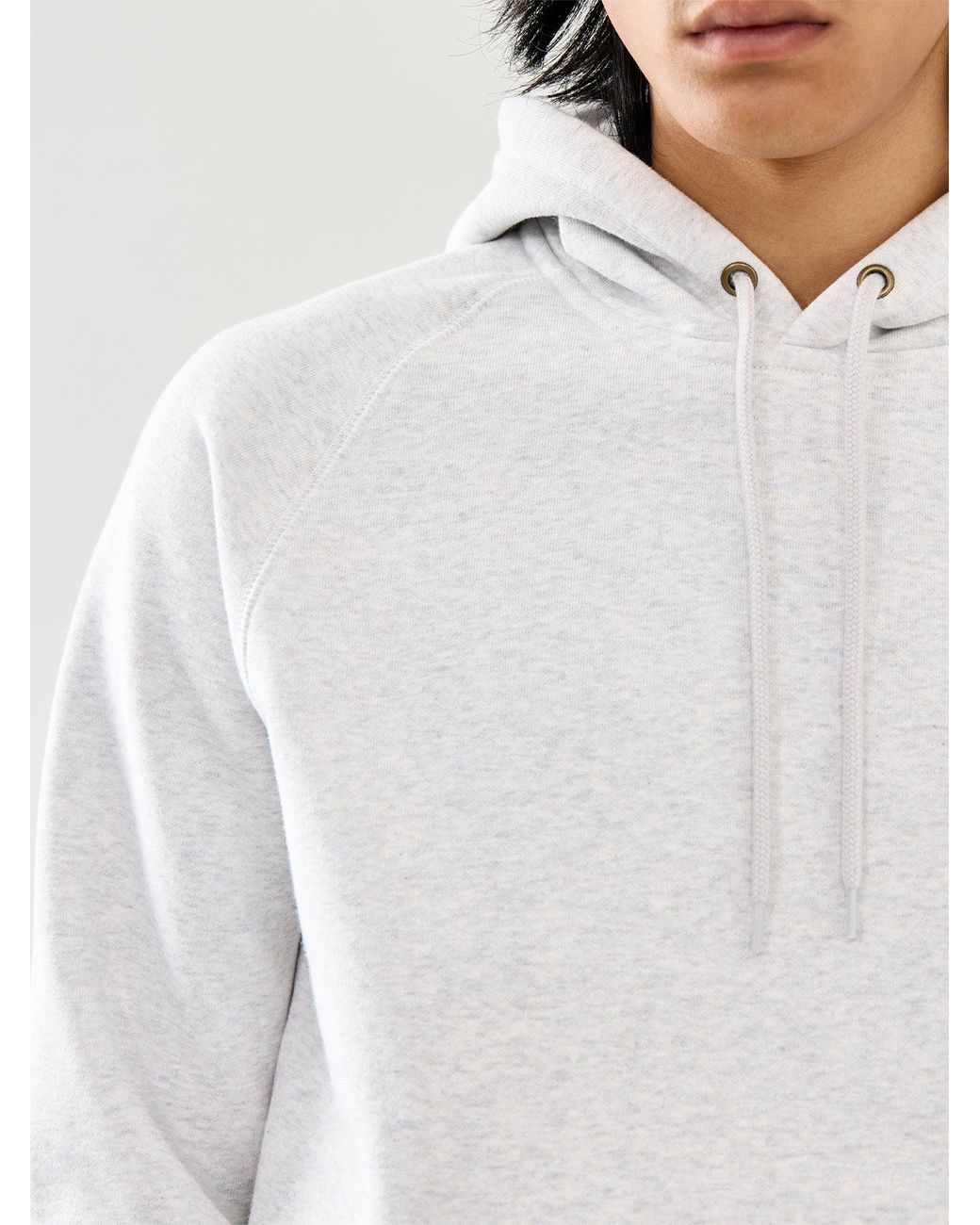 Carhartt White Hooded Chase Sweatshirt for men