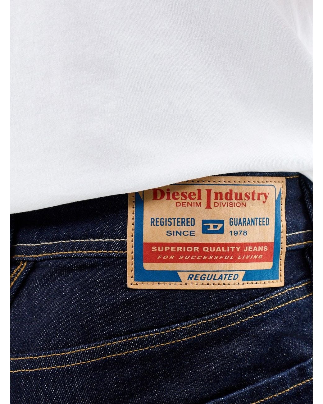 DIESEL Blue 1986 Larkee Beex Tapered Fit Jeans for men