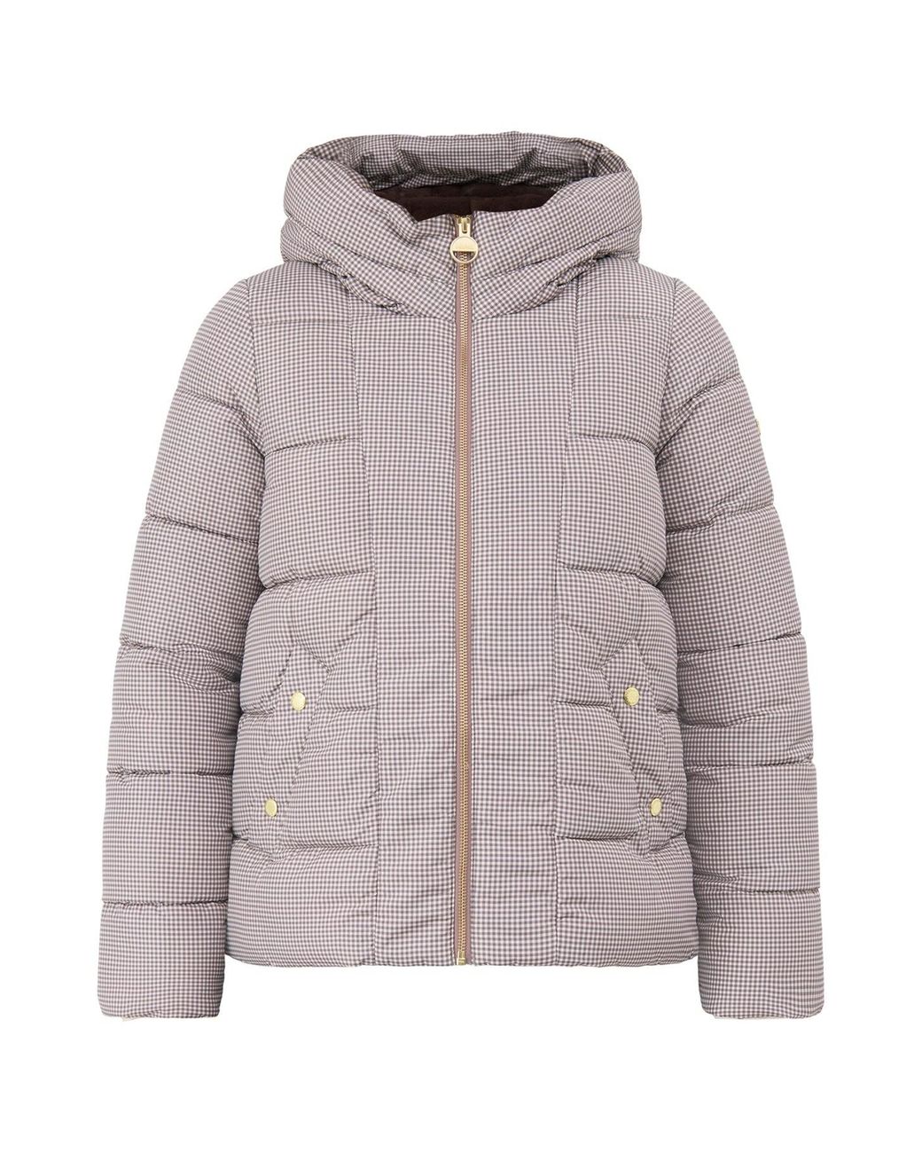 Barbour Gray Printed Brantley Puffer Jacket