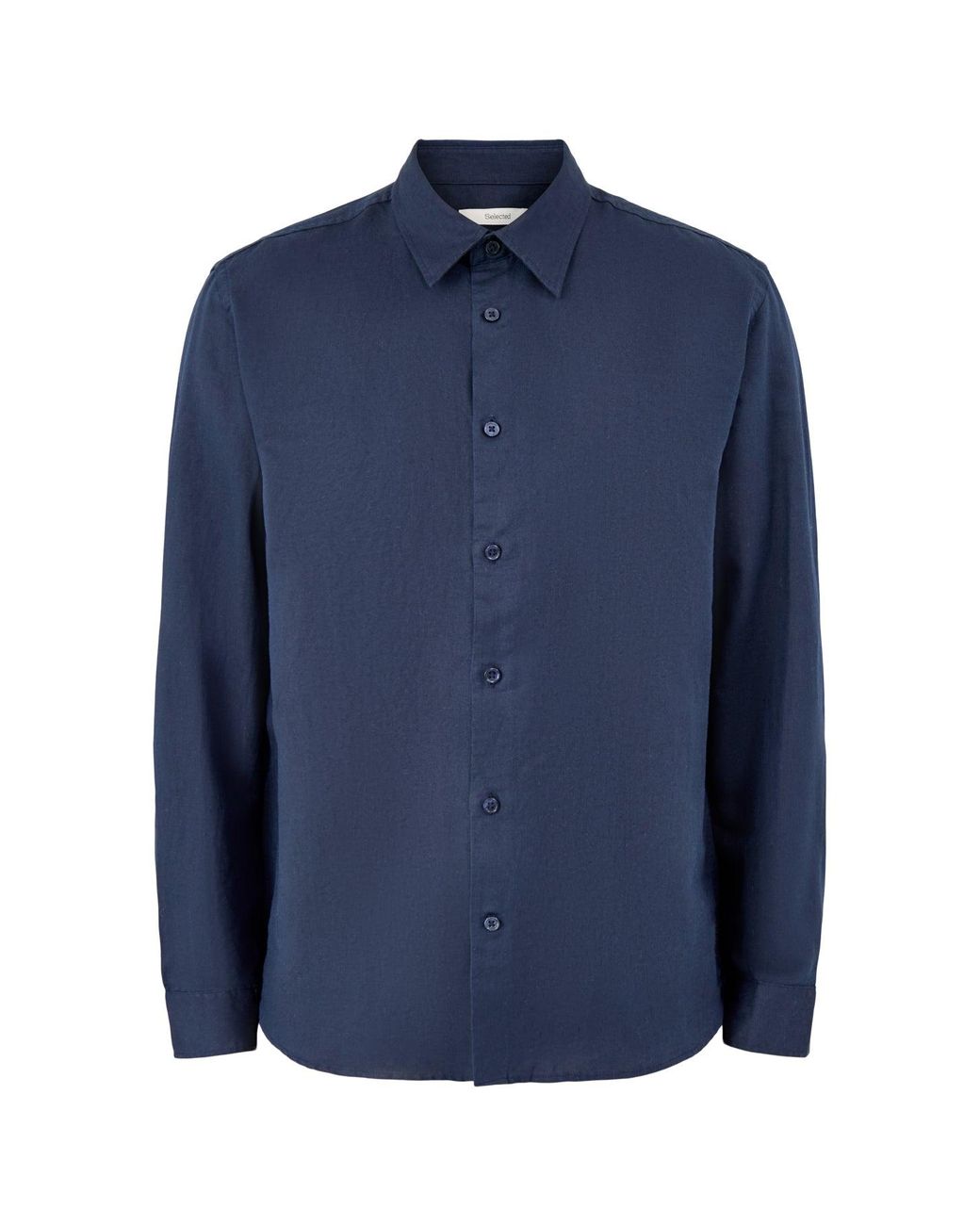 SELECTED Blue Blend Long Sleeve Shirt for men