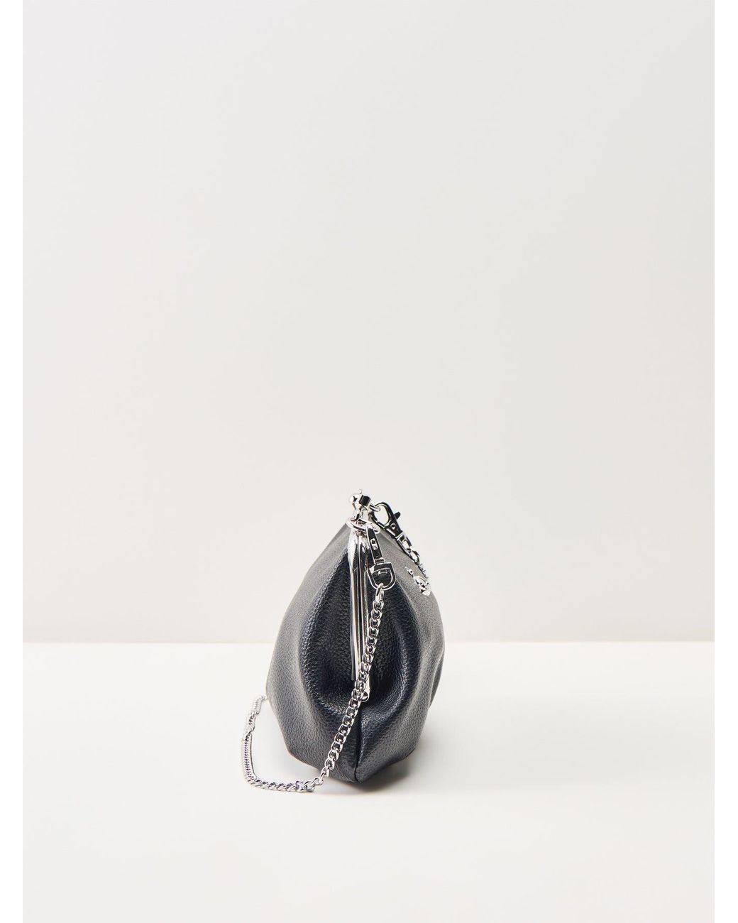 Vivienne Westwood Black Granny Frame Vegan Top Handle Bag