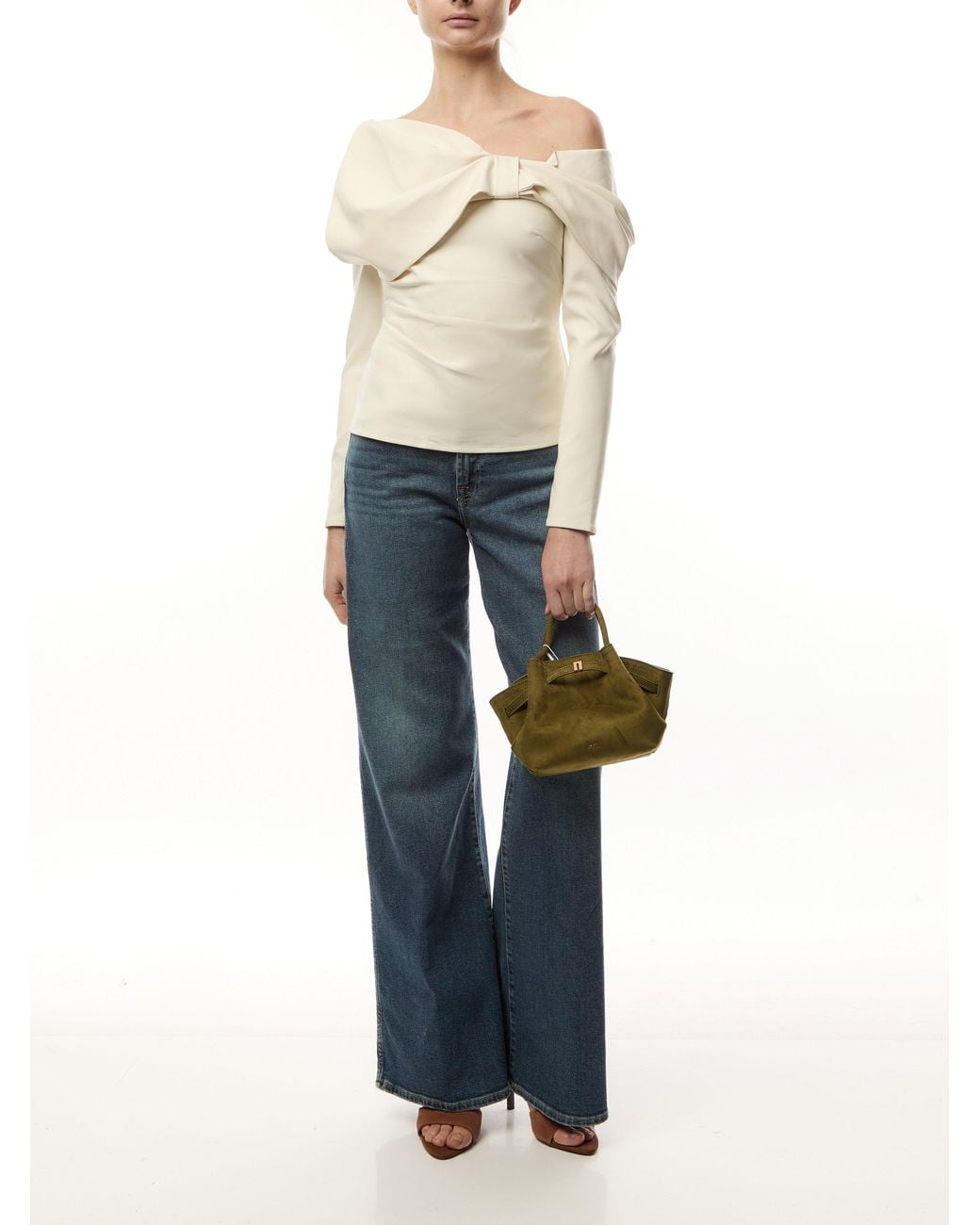 JW PEI Green Hana Mini Faux Suede Tote Bag