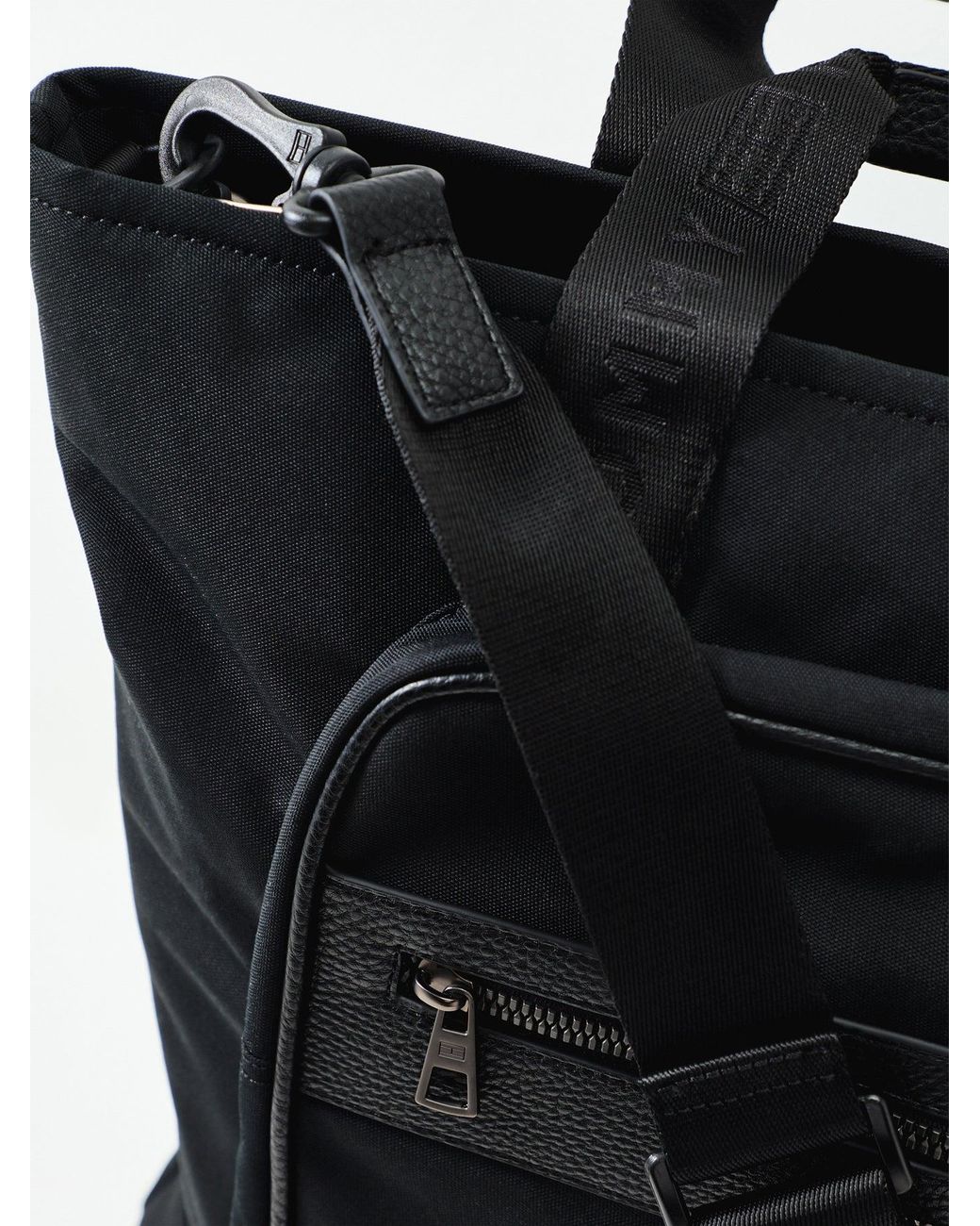 Tommy Hilfiger Black Repreve Tote Bag for men