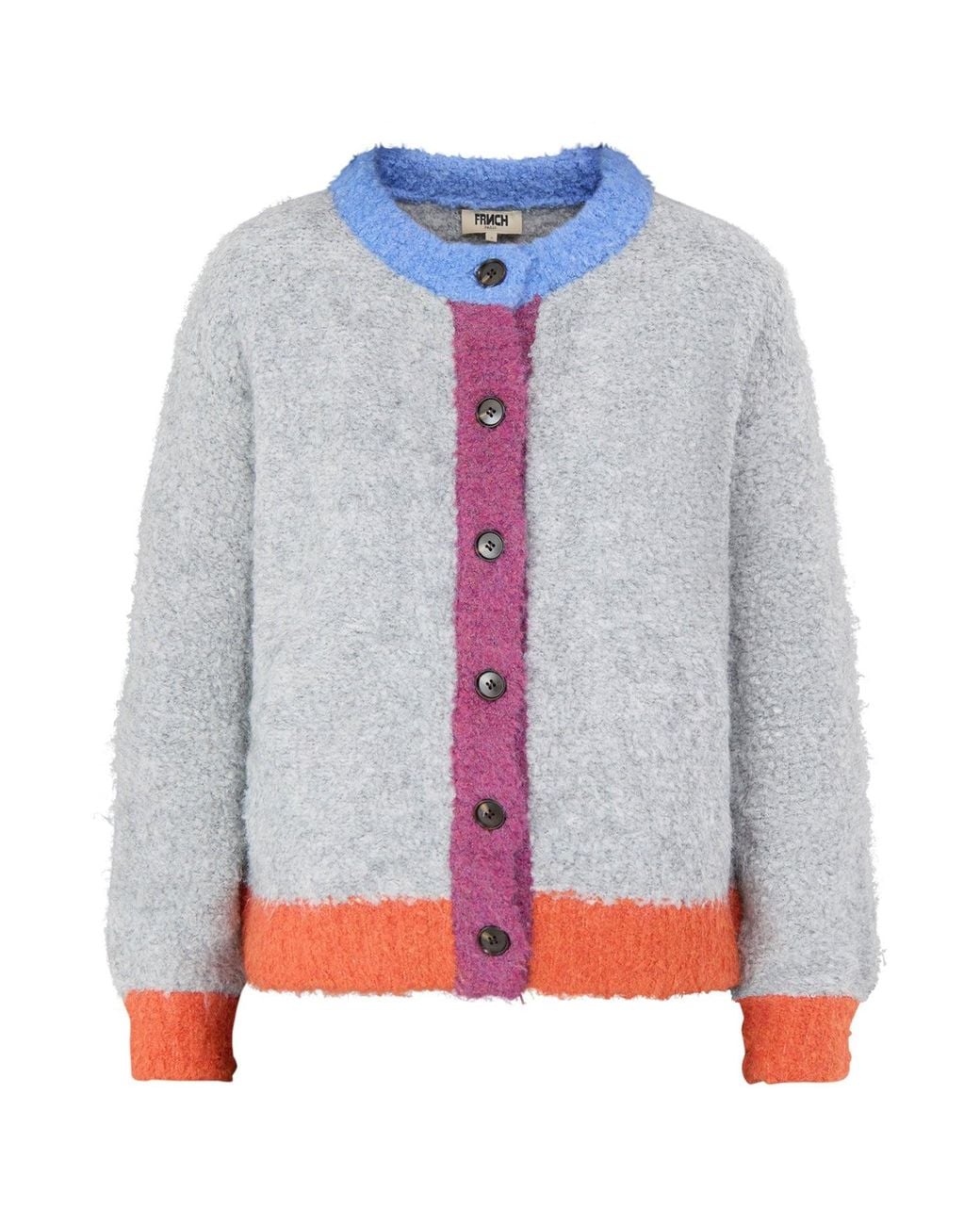 FRNCH Gray Ithaque Cardigan
