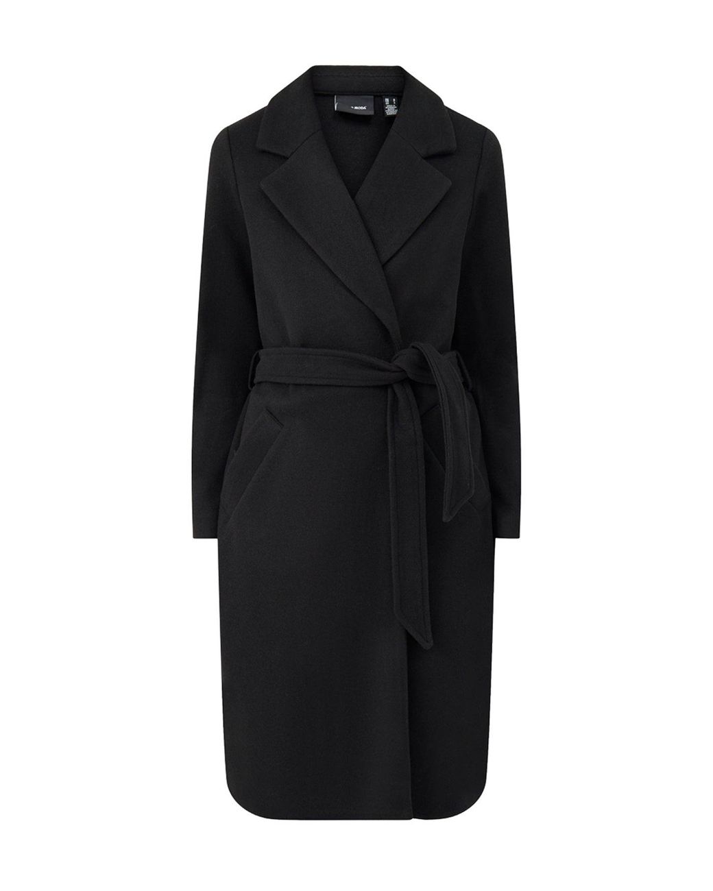 Vero Moda Black Fortune Aya Long Coat