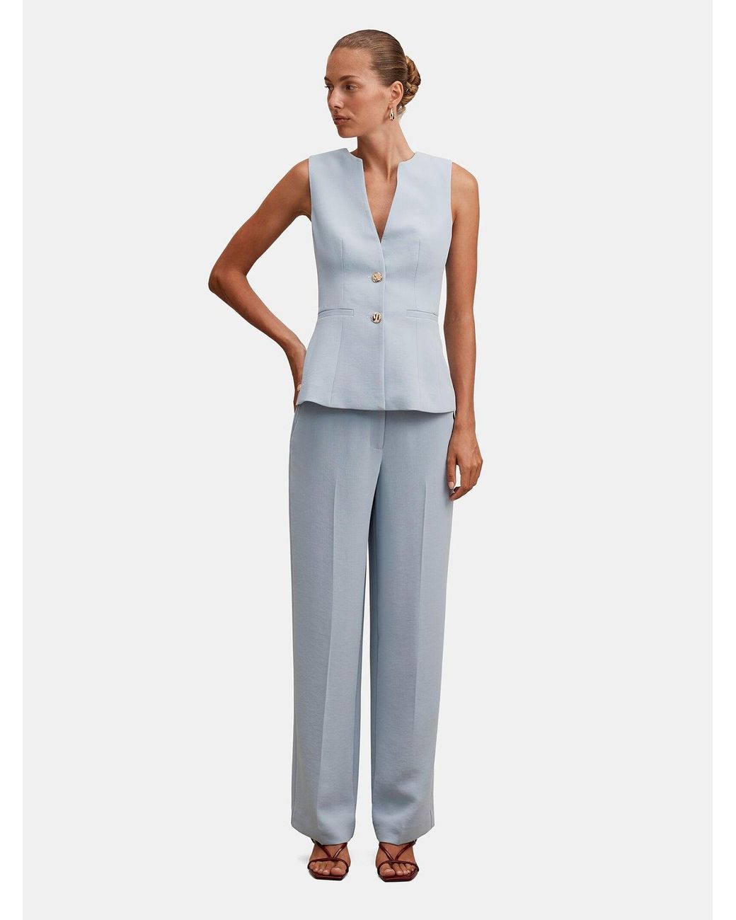 Forever New Blue Lindsey Waistcoat