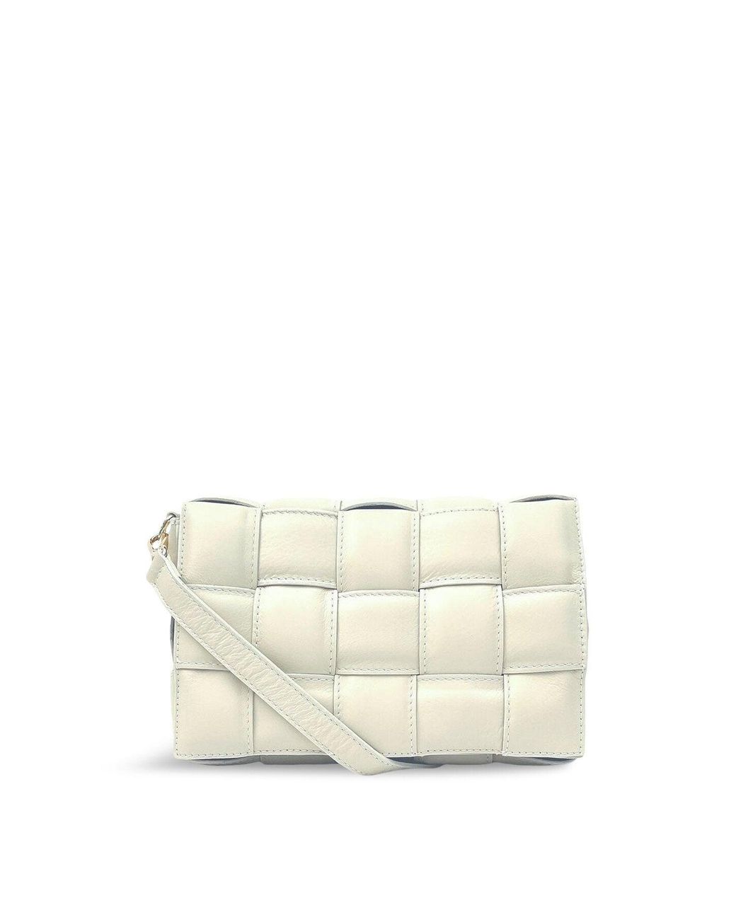 Apatchy London Natural Padded Woven Crossbody Bag