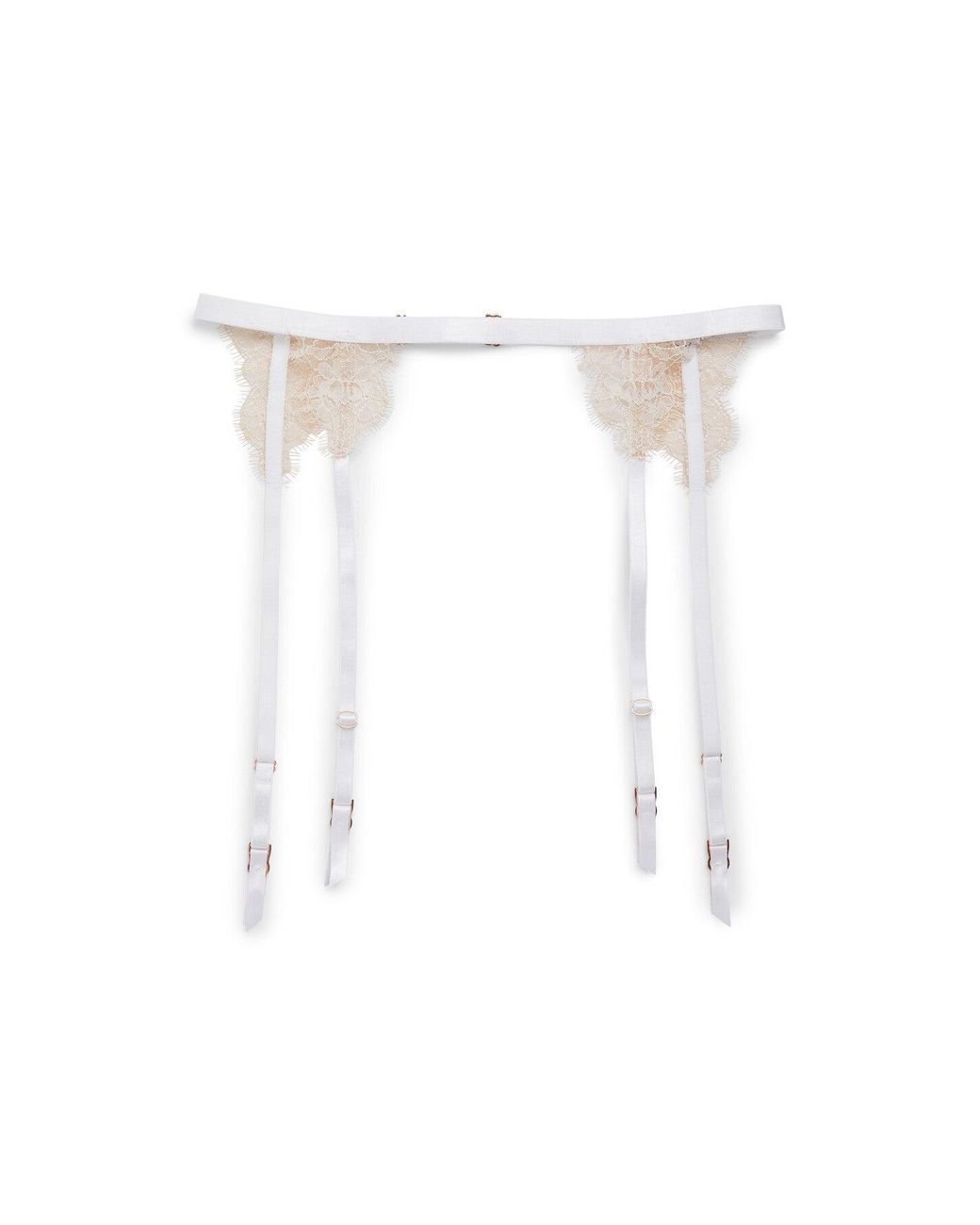 Skarlett Blue White Entice Garter Belt