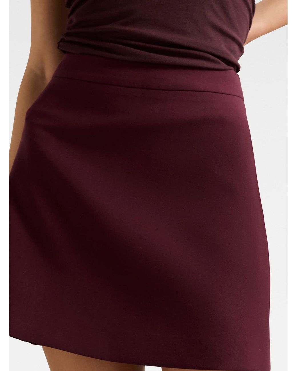 Forever New Red Lee A Line Mini Skirt Cherry