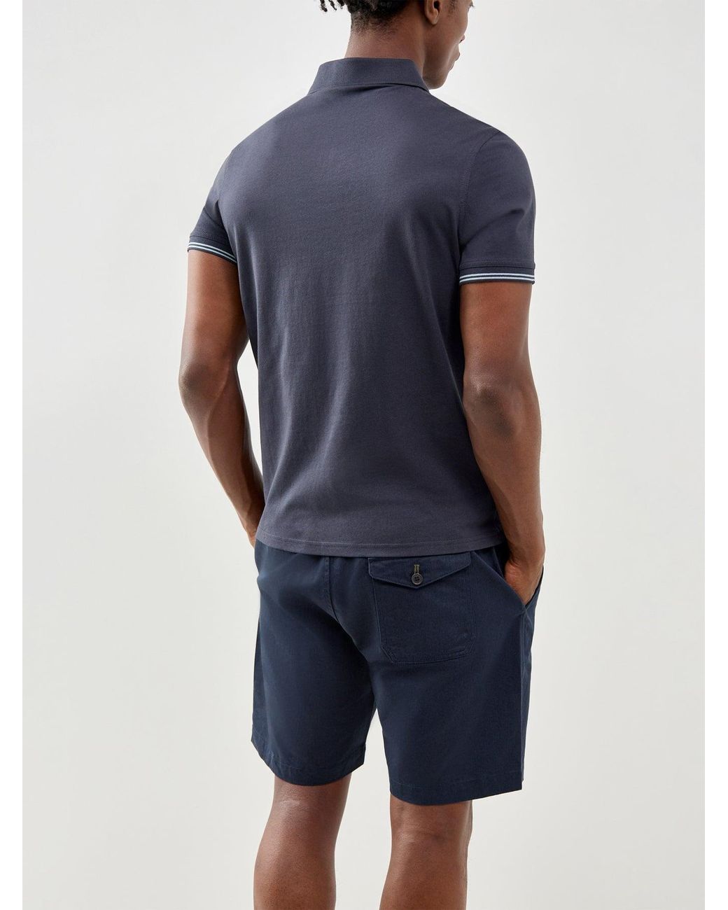 Barbour Blue Austwick Tailored Polo Shirt for men