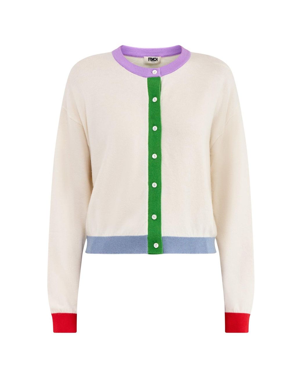 FRNCH White Patrick Cardigan