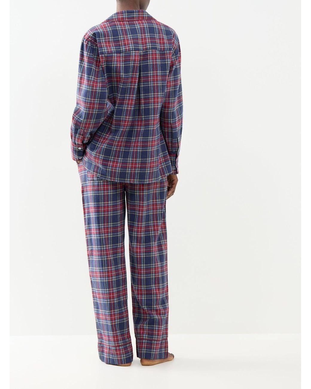 Damson Madder Blue Antonella Flannel Pyjama Set