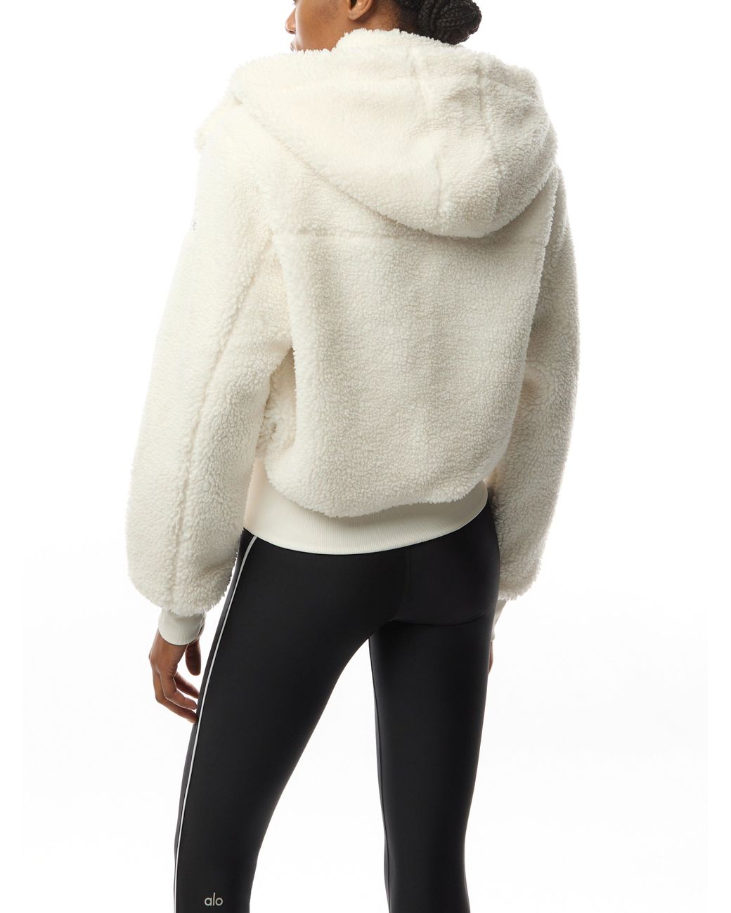 Alo Yoga Foxy Sherpa Jacket in White | Lyst UK