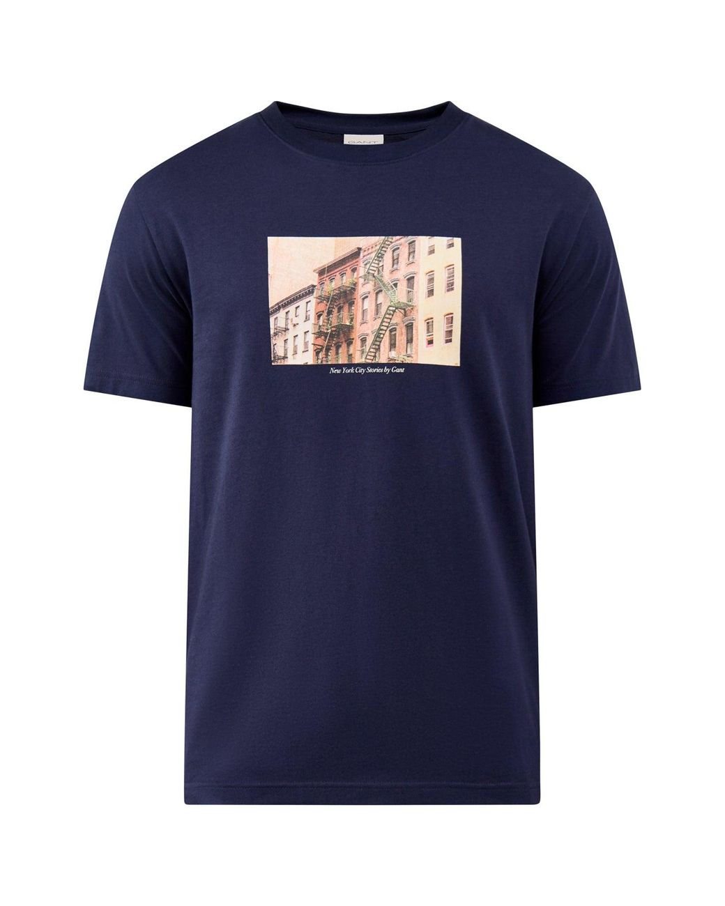 Gant Blue Graphic T-Shirt for men