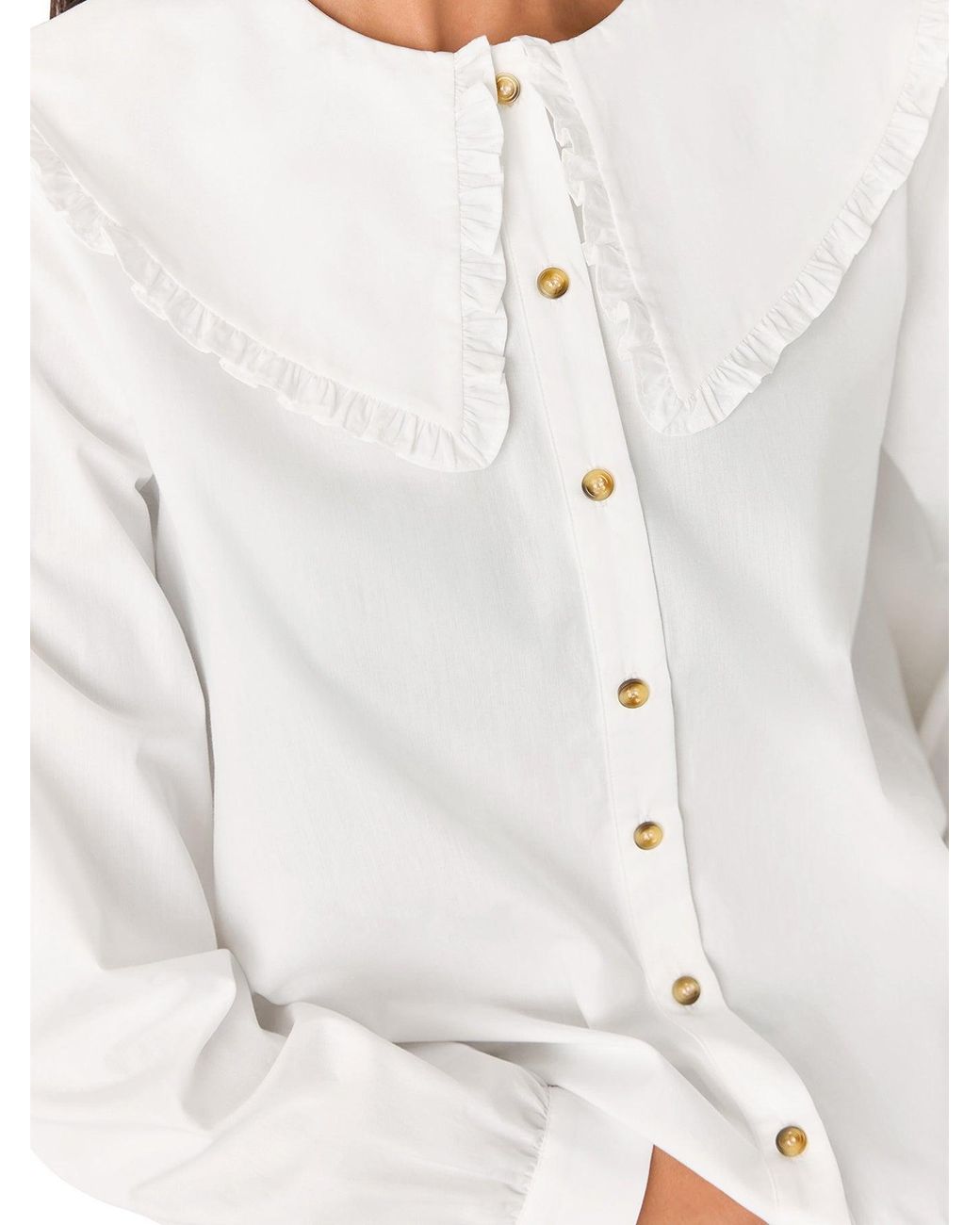 Whistles White Collar Detail Top