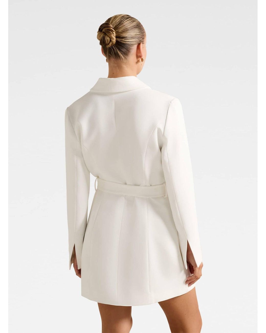 Forever New White Christine Blazer Mini Dress