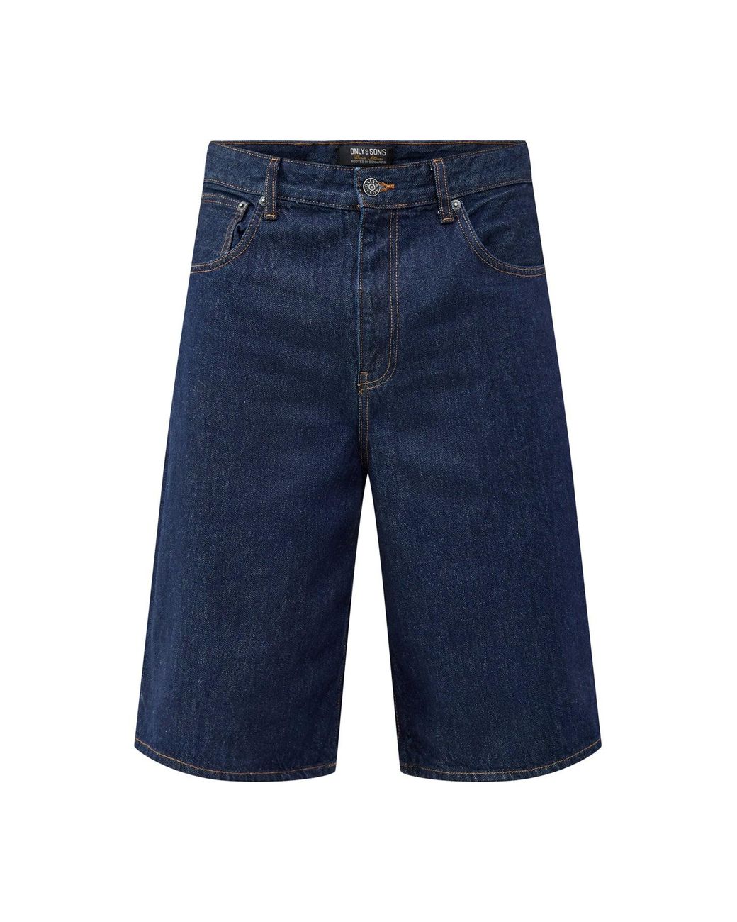 Only & Sons Blue Onscarl Balloon Rinse 6916 Shorts for men