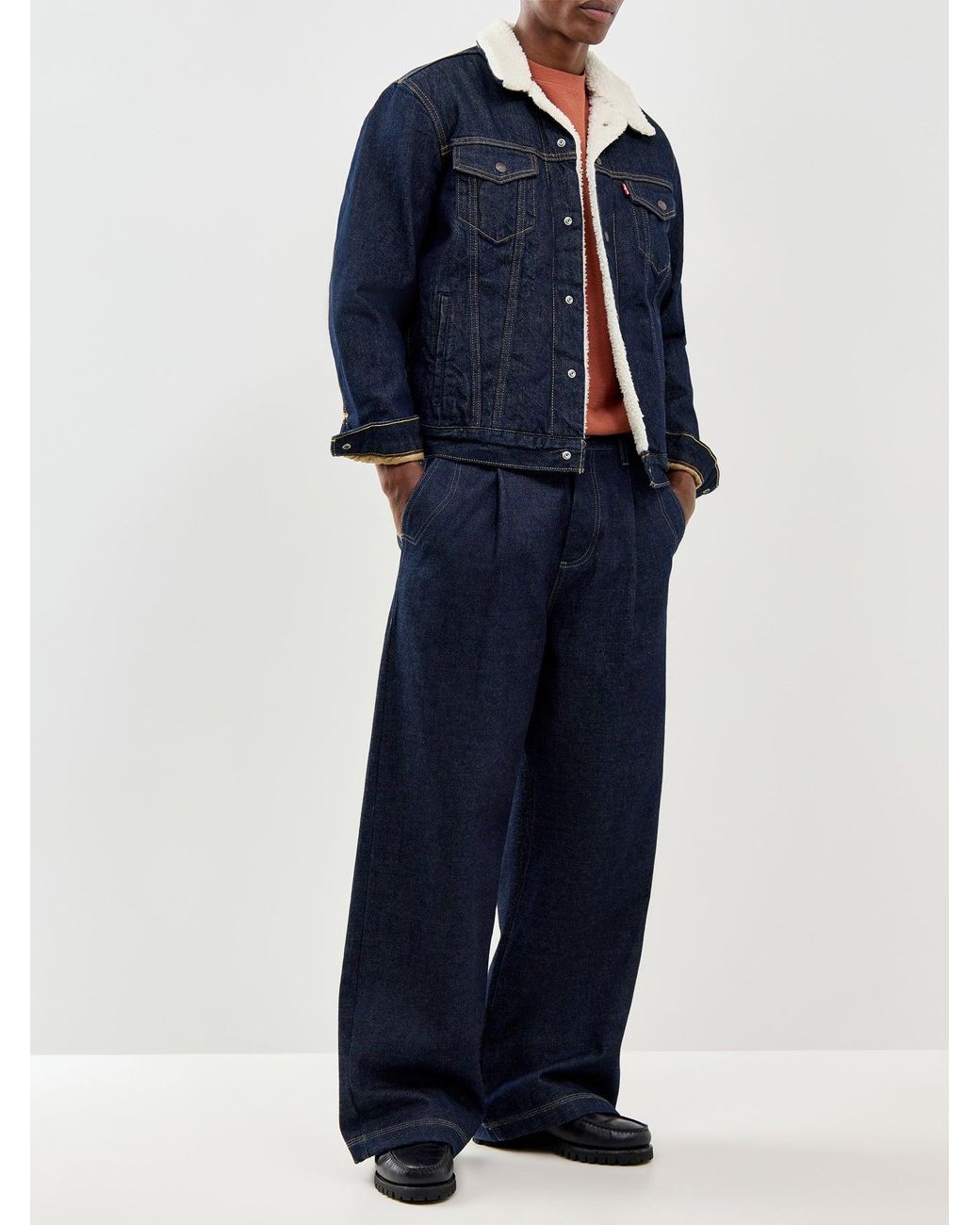 Levi's Blue Type 3 Sherpa Trucker Jacket for men