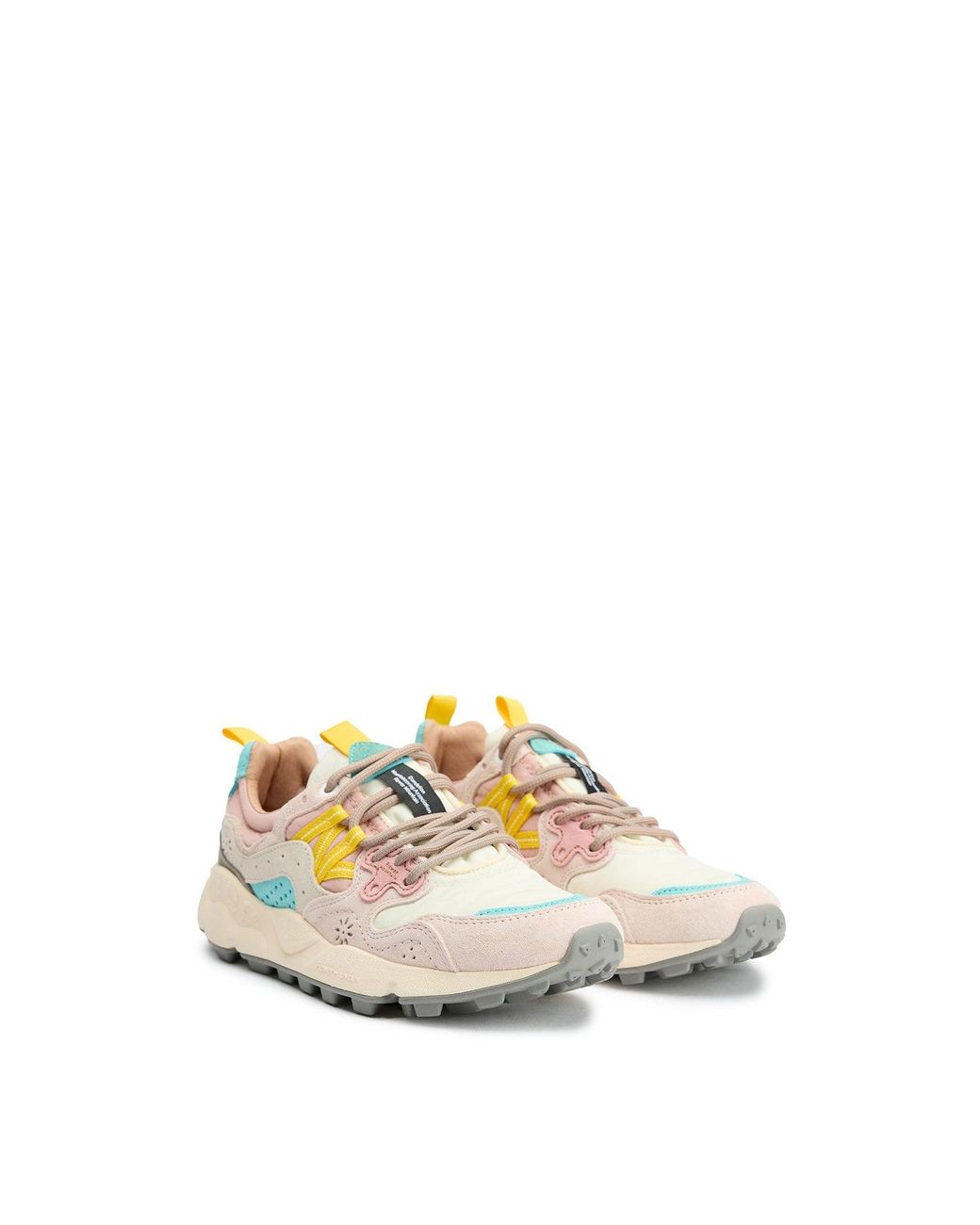 Flower Mountain White Yamano 3 Suede Trainers Lilac for men
